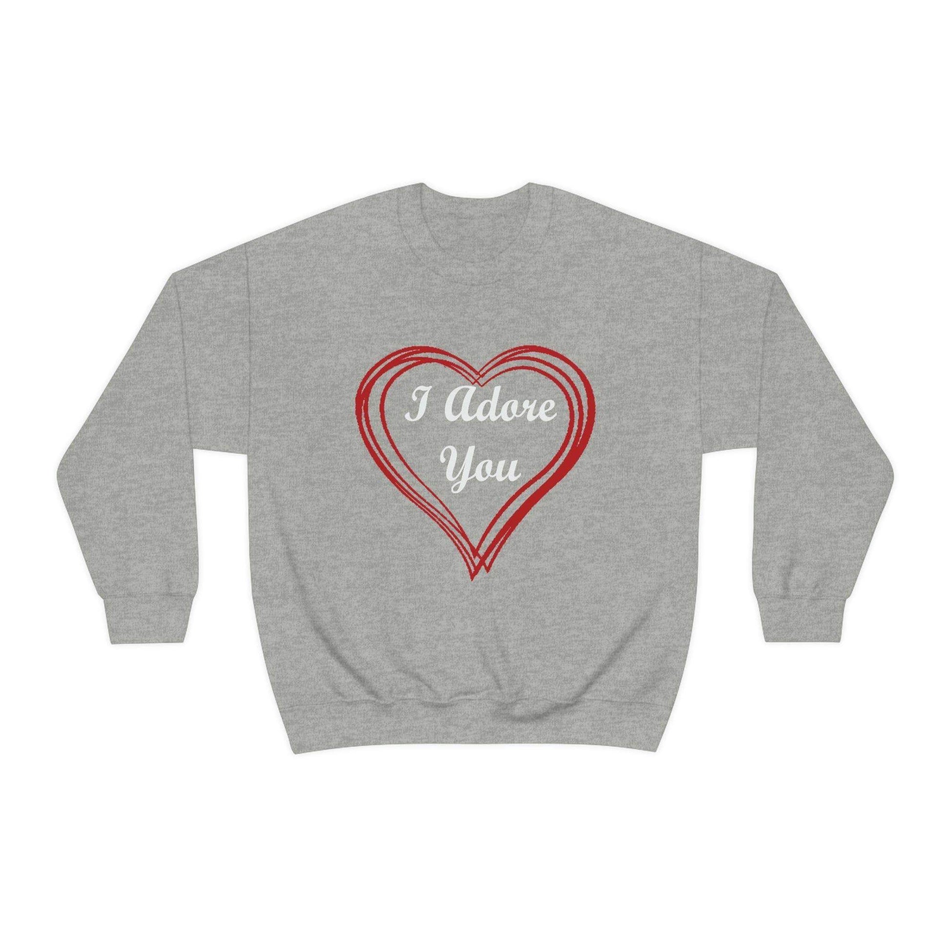 I Adore You Crewneck Sweatshirt - Giftsmojo