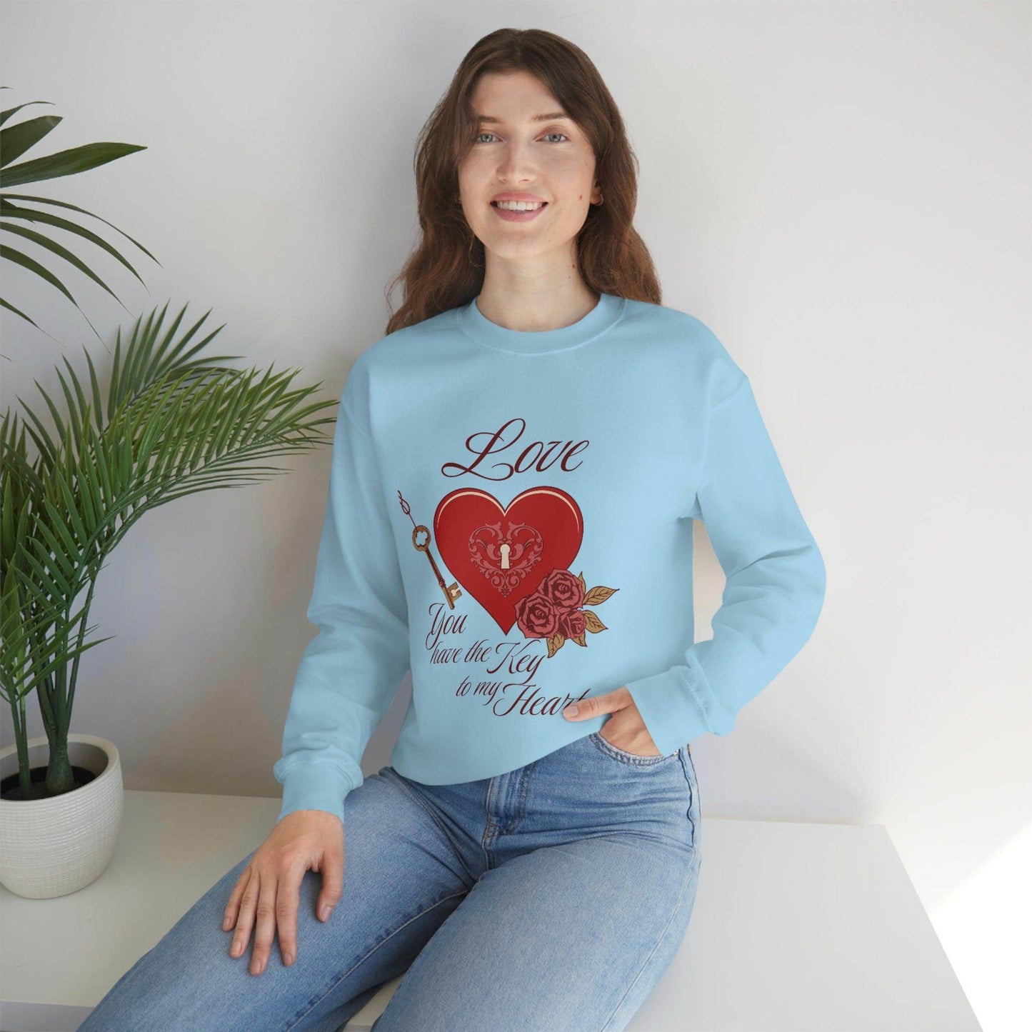 Love you have the key to my heart Sweatshirt - Giftsmojo