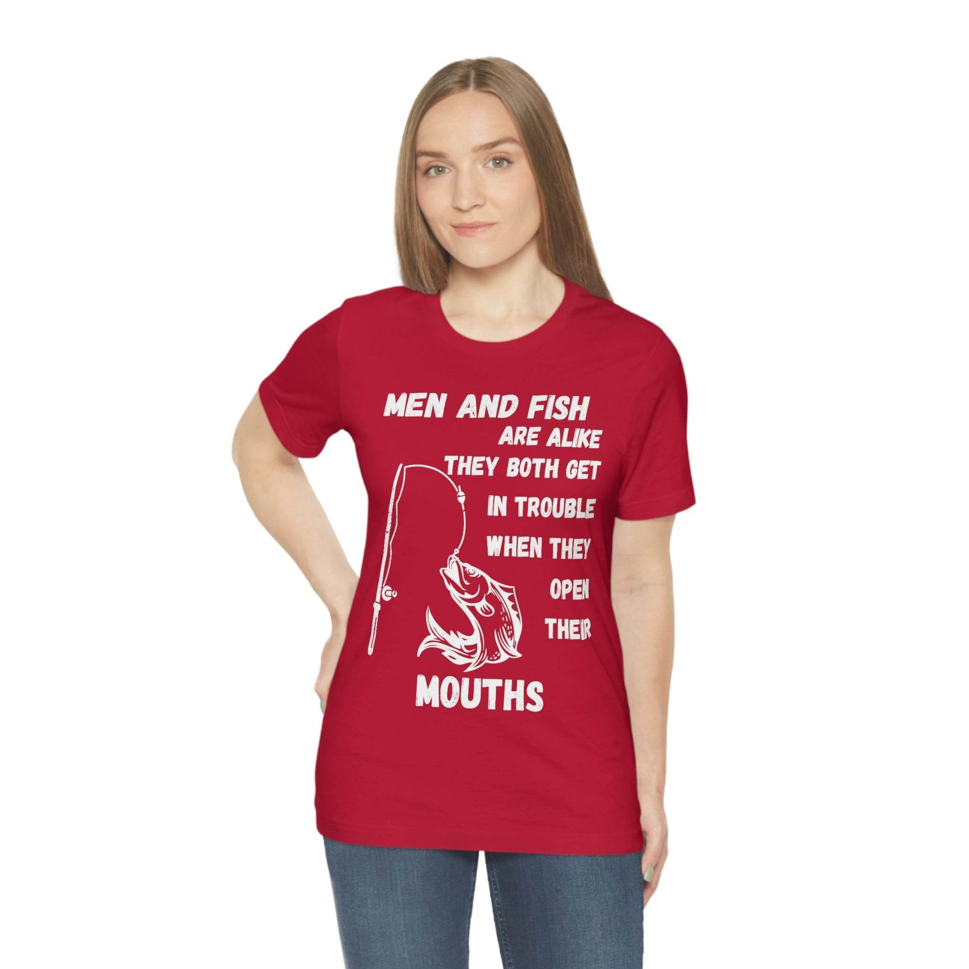 Men and Fish are Alike - Funny fishing shirt - Giftsmojo