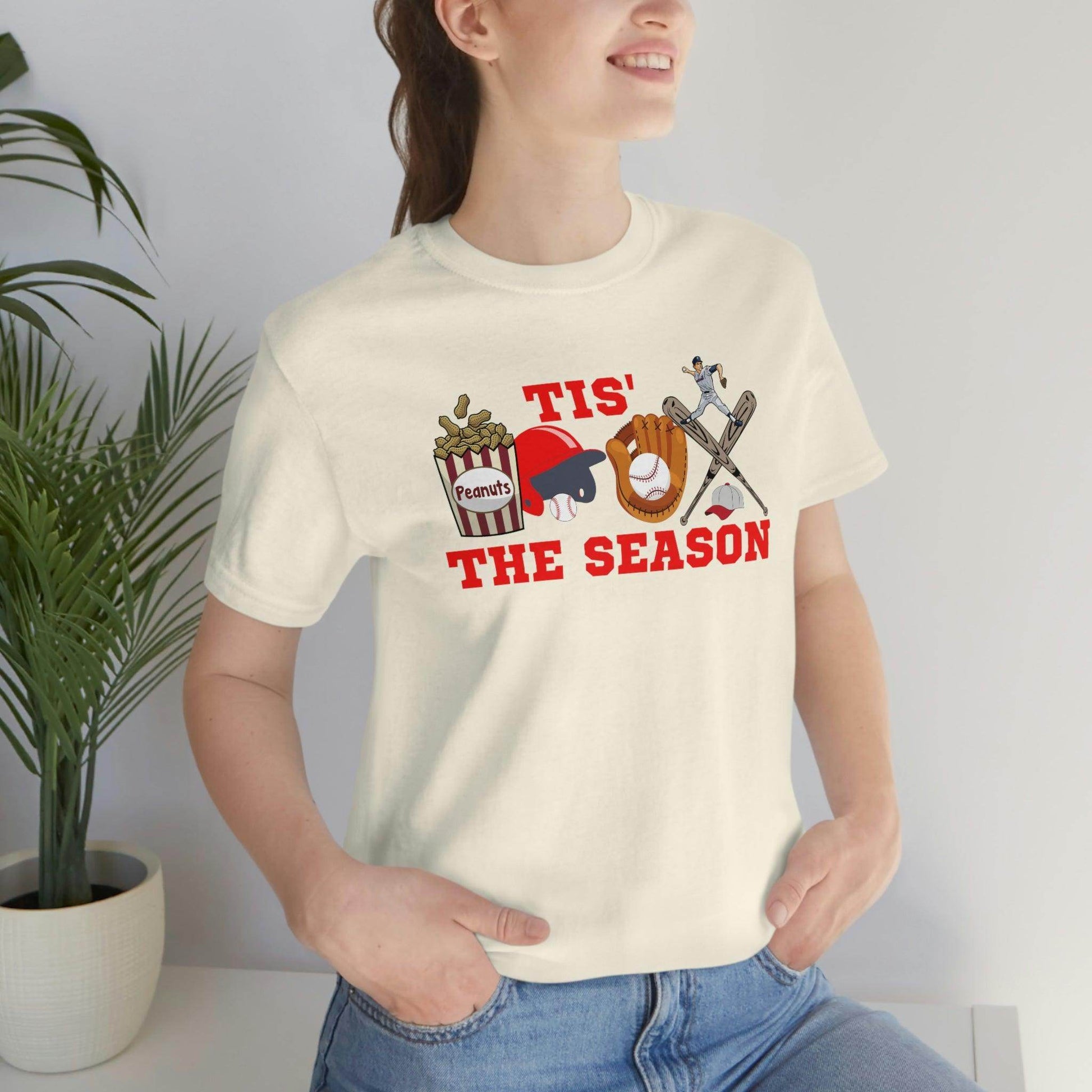 Tis the season Baseball shirt baseball tee baseball tshirt - sport shirt Baseball Mom shirt, Baseball Mama shirt, gift for him gameday shirt - Giftsmojo