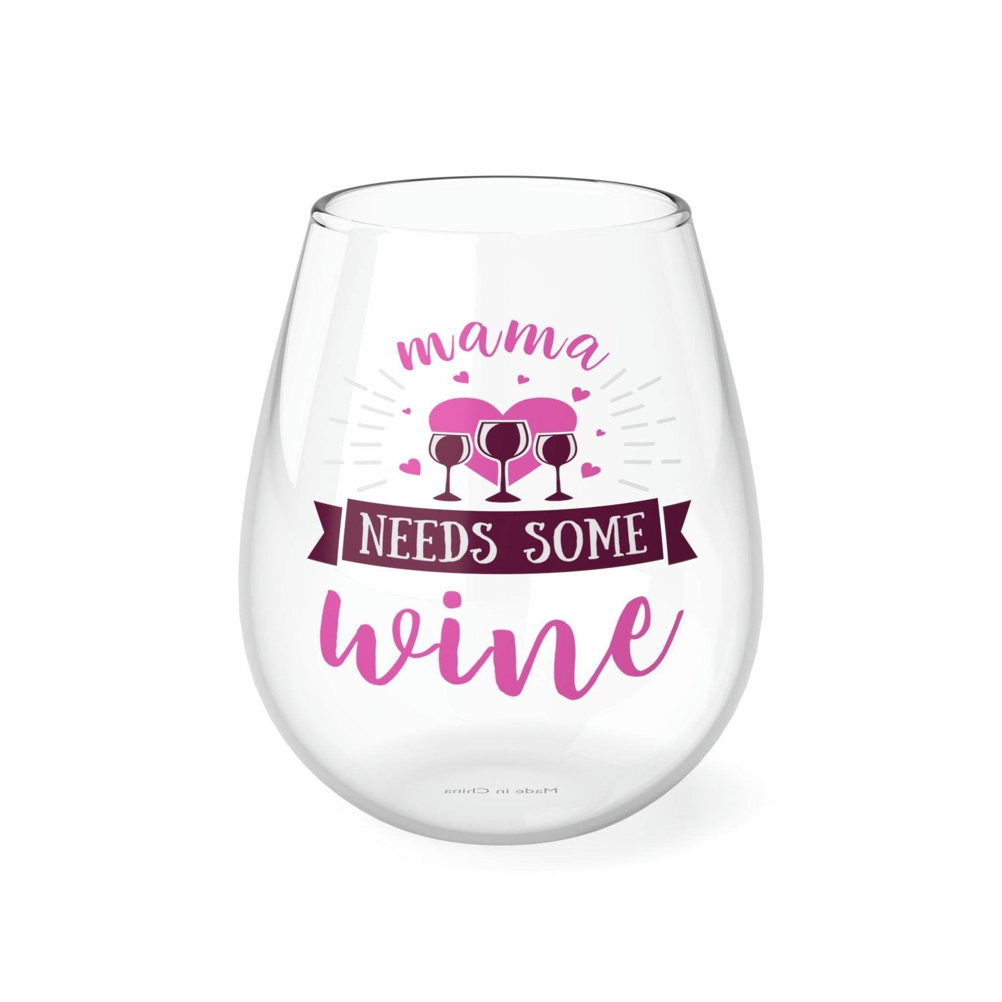 Gift for Mom Mom wine glass Mama Needs Some Wine Glass - Mother's Day Wine glass - Giftsmojo