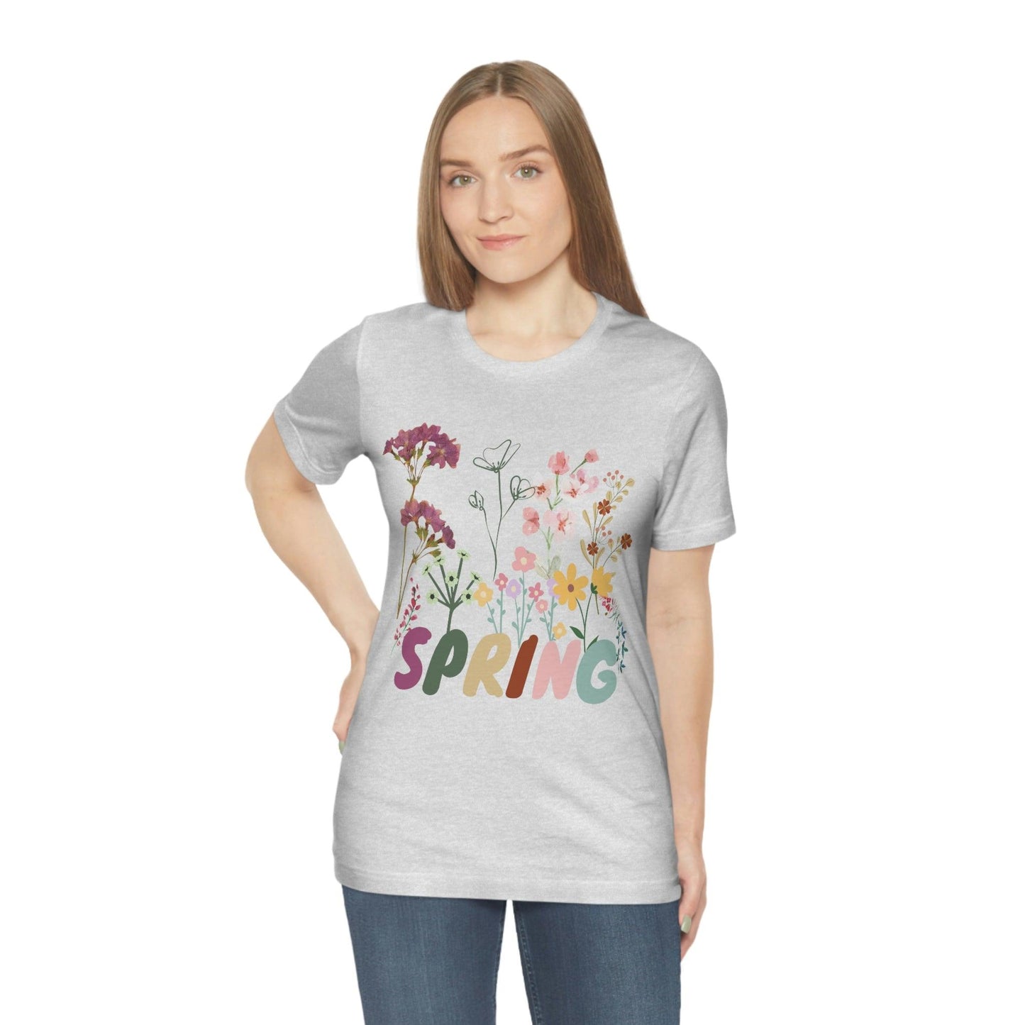 Spring Shirt, Flower T shirt, Vintage Botanical Shirt, Vintage T-shirt, Graphic Tshirt, Botanical Print, Vintage Flower Shirt, Wildflower,