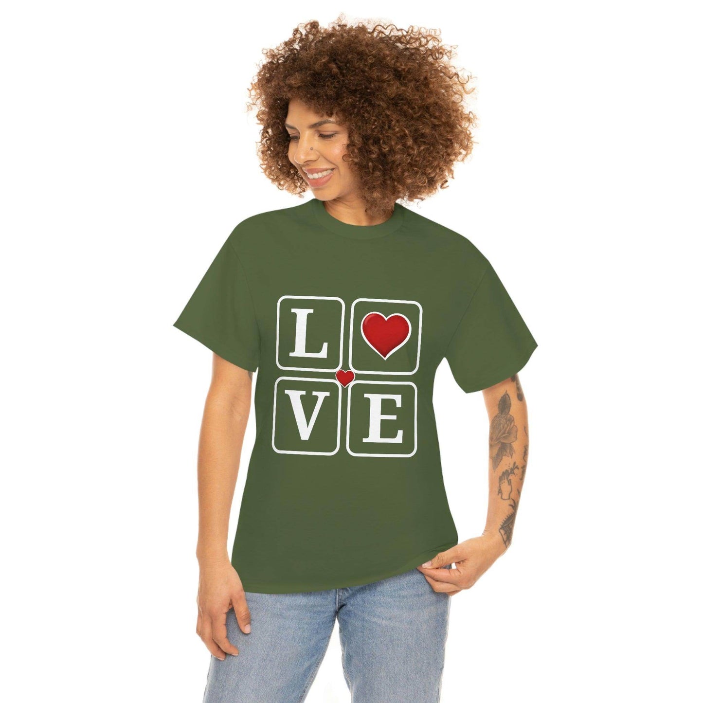 Love square Hearts Shirt, Great Gift for Valentine's day, birthday, engagement, anniversary and many more - Giftsmojo