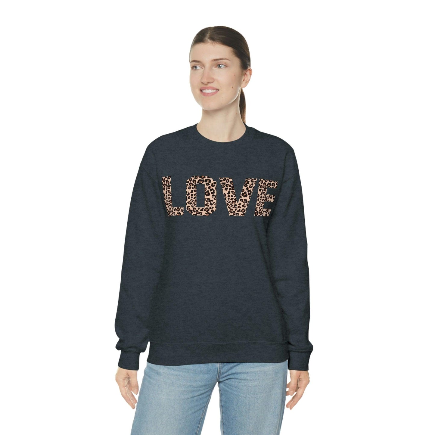 Leopard print love Sweatshirt