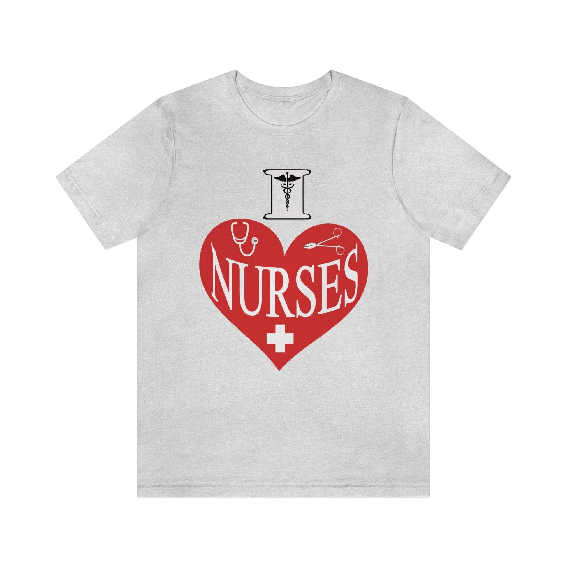 I love Nurses Tee - Giftsmojo