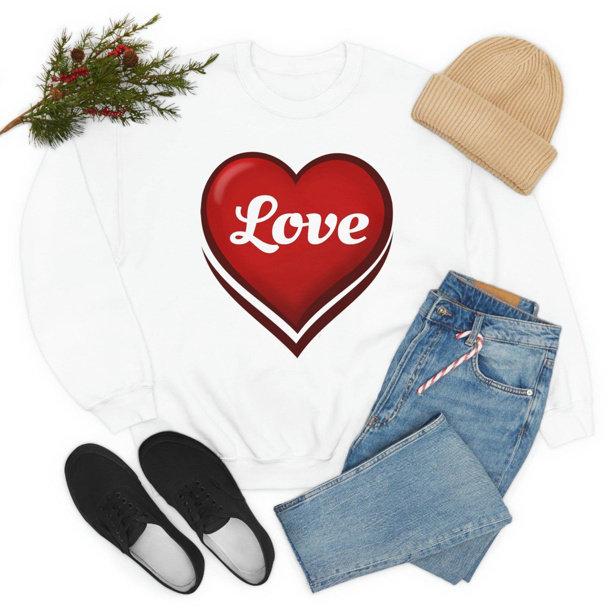 Love Sweatshirt, Valentine's Gift, - Giftsmojo