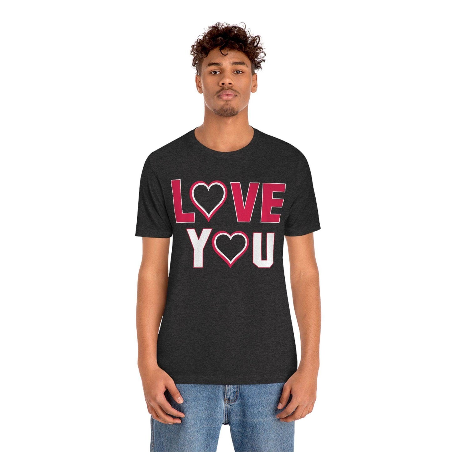 love you heart Tee - Giftsmojo