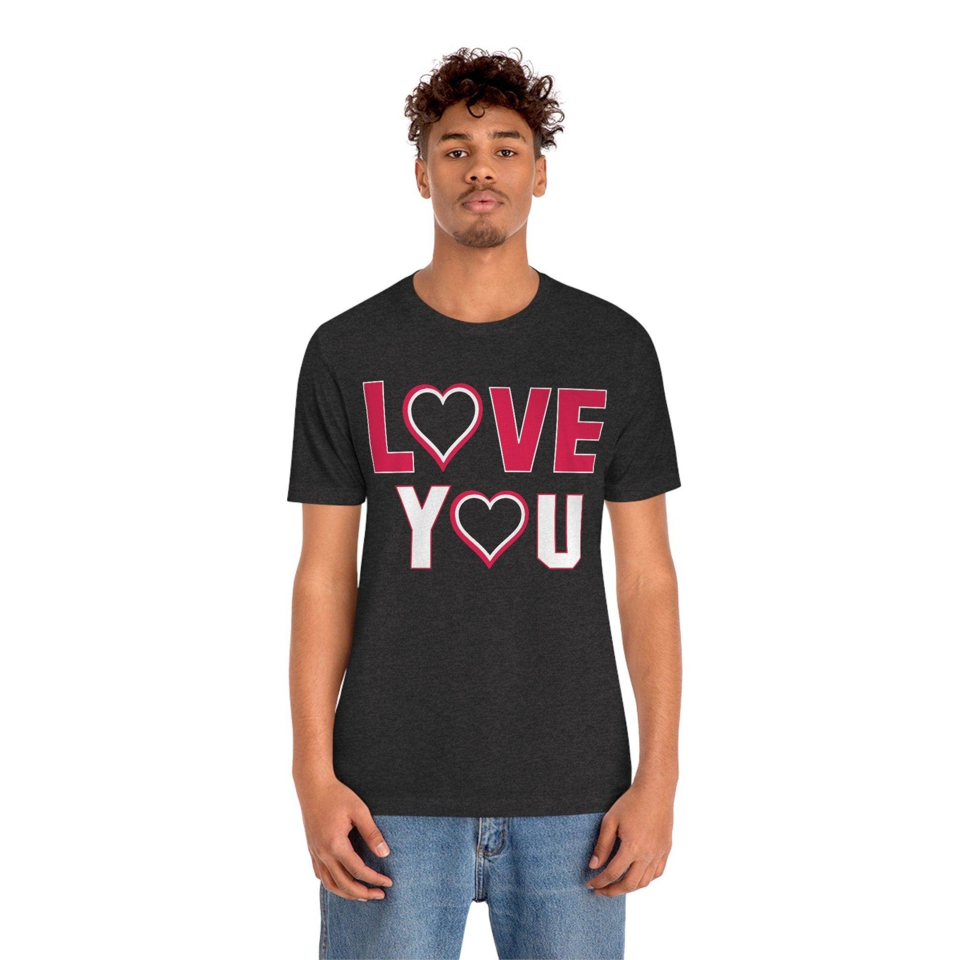 love you heart Tee - Giftsmojo