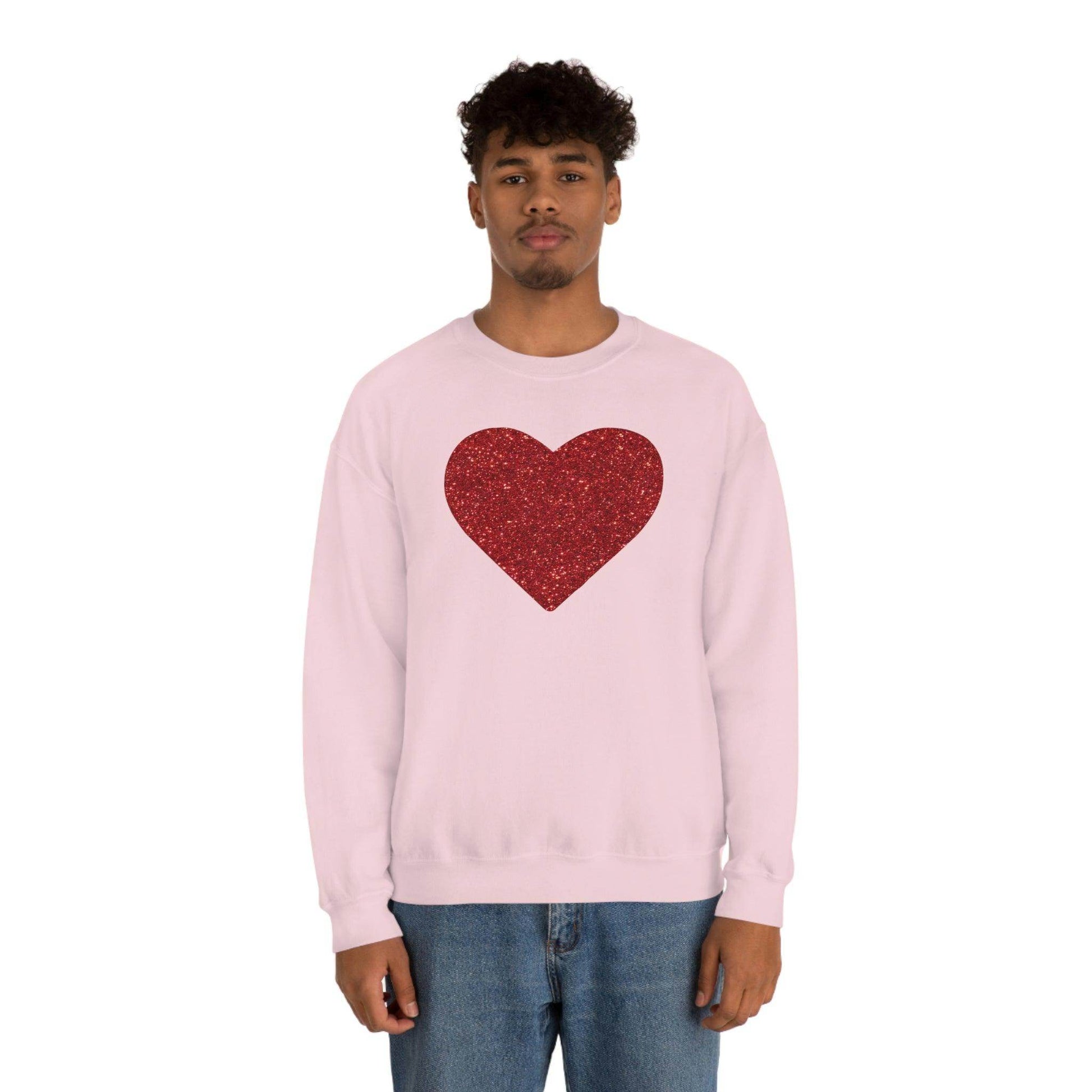 Heart Sweatshirt Love sweatshirt Love Shirt Cute Love Shirt with Heart Valentine sweatshirt - Matching Love shirt Girlfriend gift Boyfriend - Giftsmojo