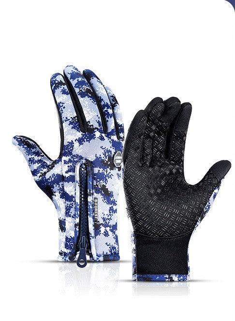 Winter Gloves Touch Screen Riding Motorcycle Sliding Waterproof Sports Gloves With Fleece - Giftsmojo