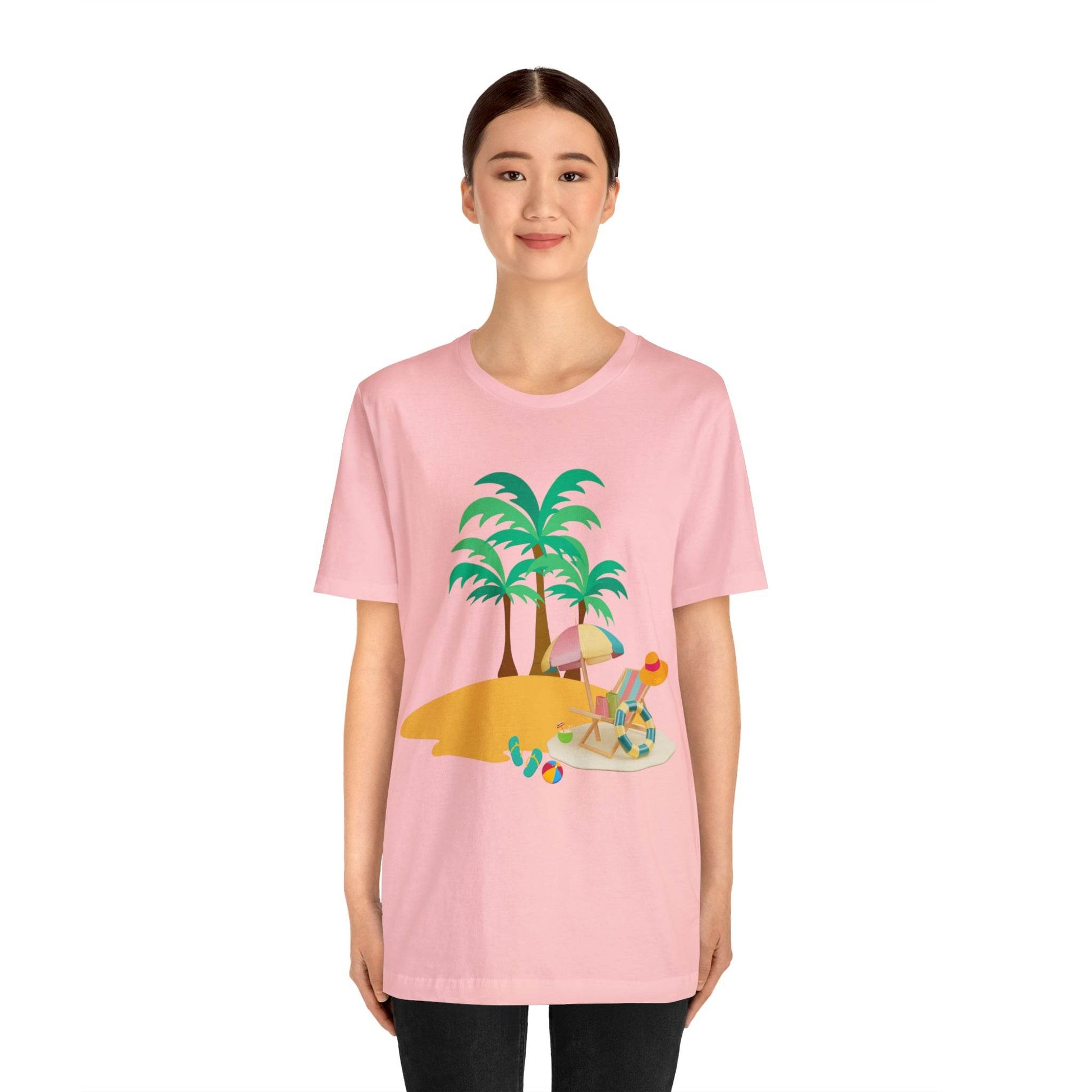 Beach shirt, Beach t-shirt, Summer shirt, Beachwear, Beach fashion, Tropical print, Trendy design, Stylish beach apparel - Giftsmojo