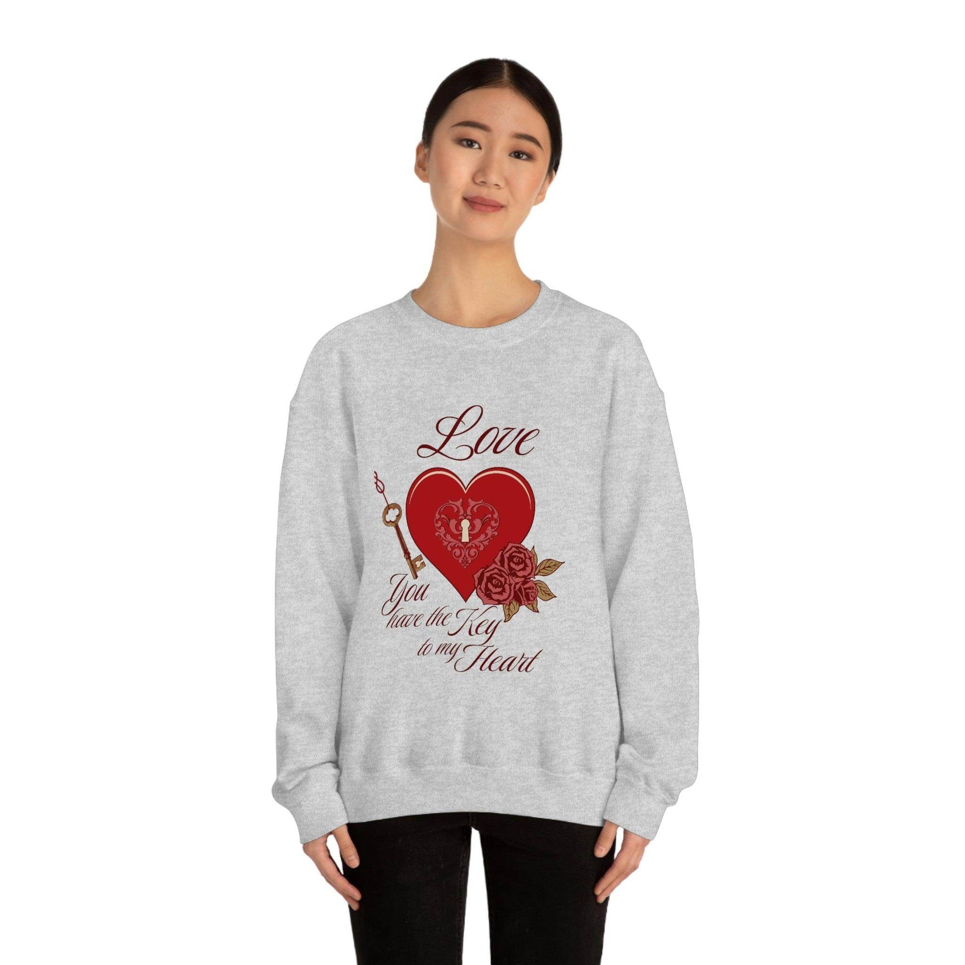 Love you have the key to my heart Sweatshirt - Giftsmojo