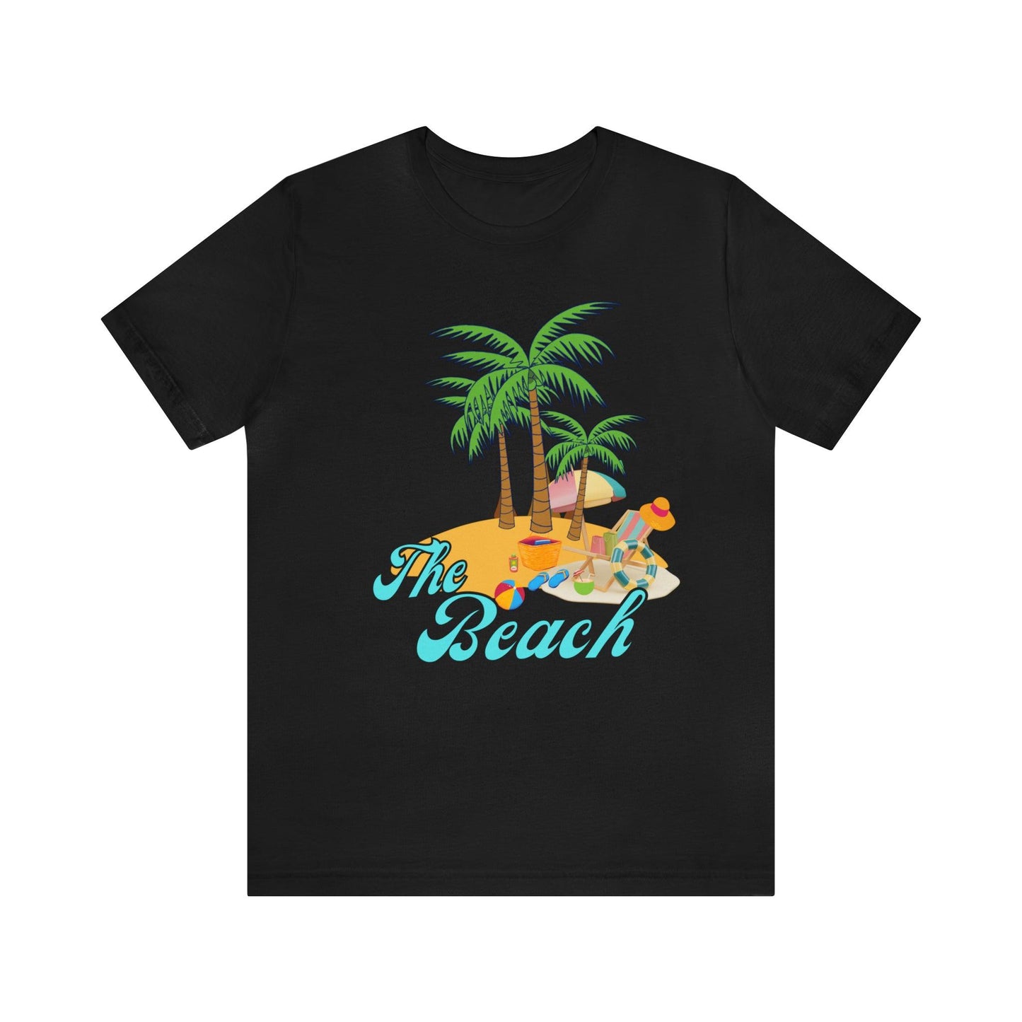 The Beach shirt, Beach t-shirt, Summer shirt, Beachwear, Beach fashion, Tropical print, Trendy design, Stylish beach apparel