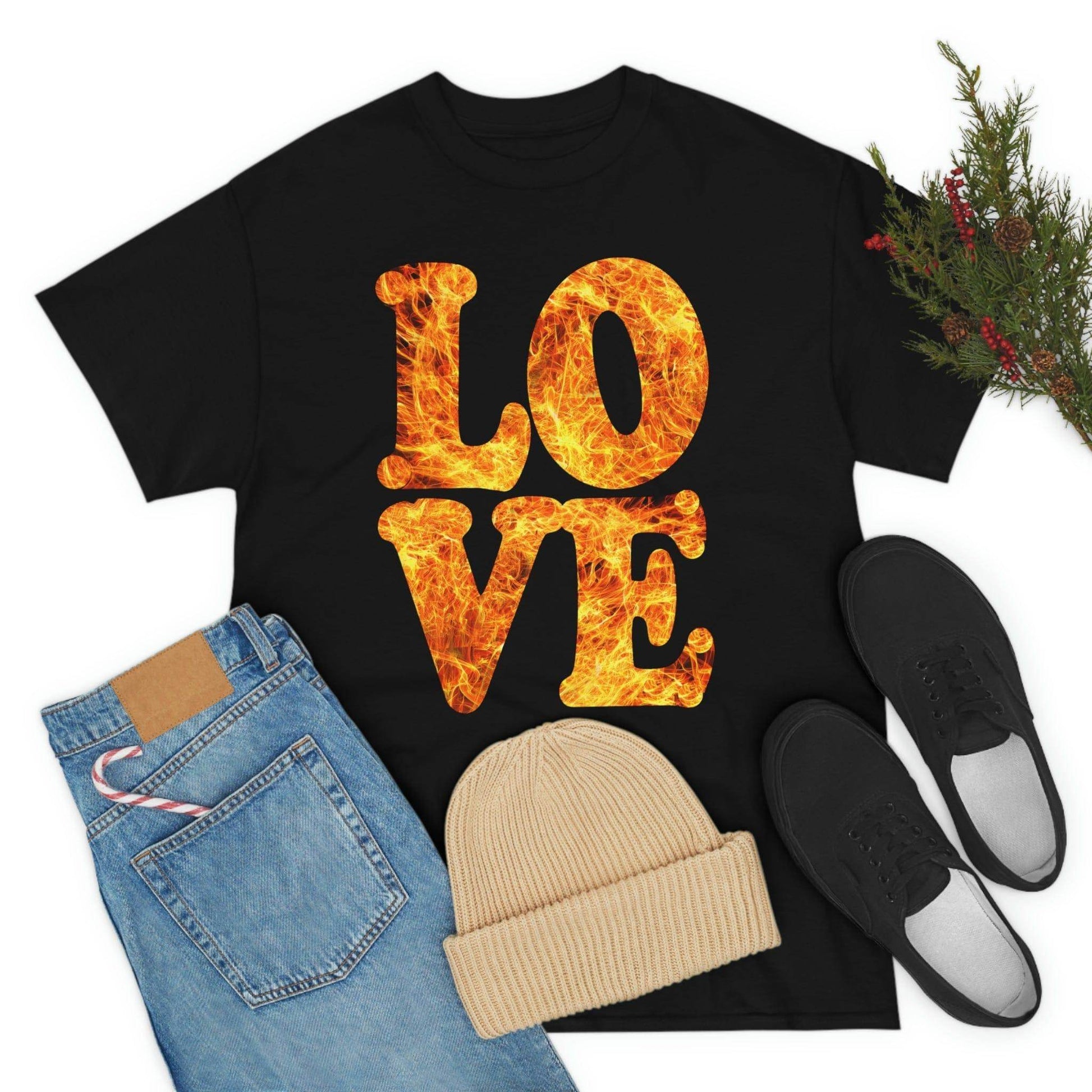 love fire big Tee - Giftsmojo