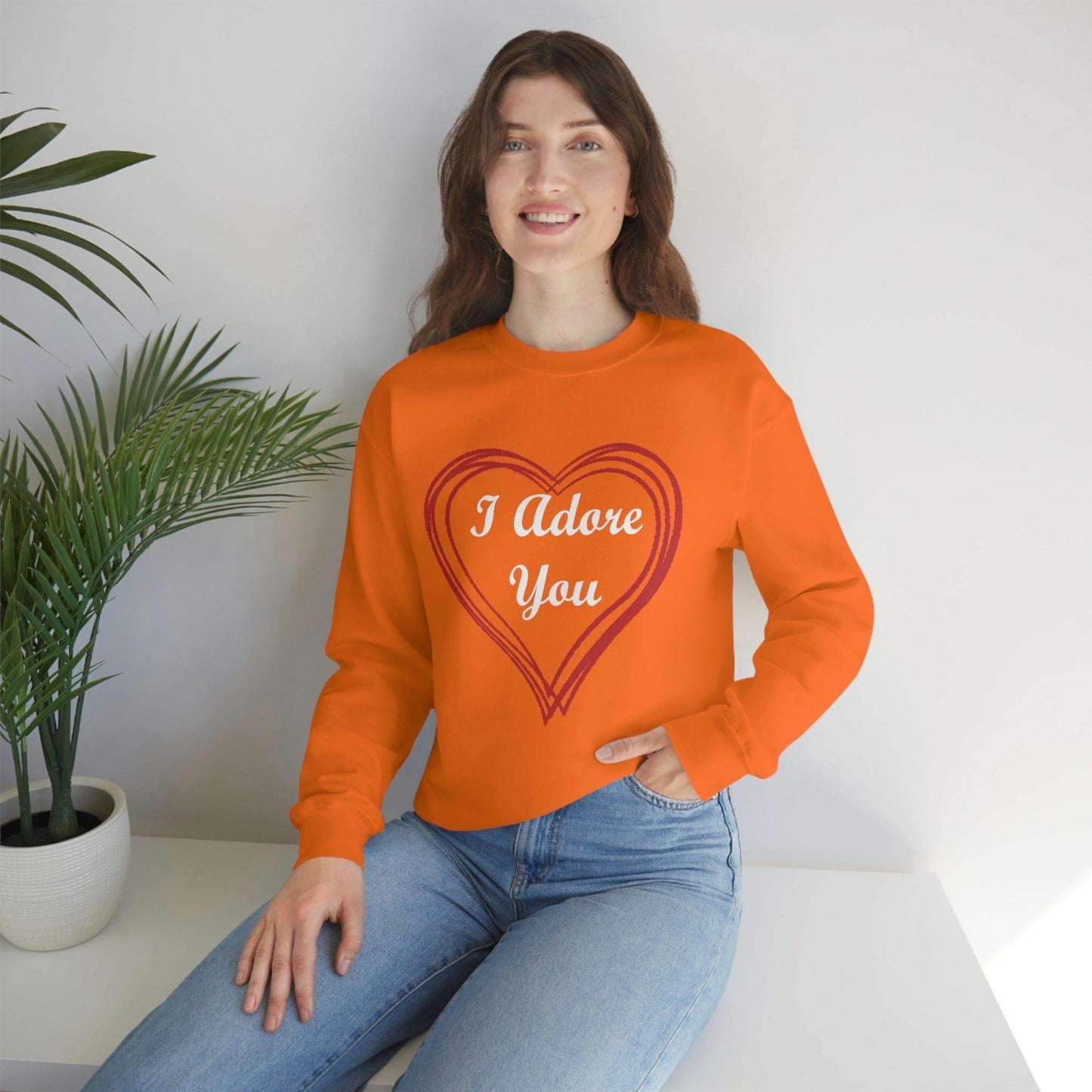 I Adore You Crewneck Sweatshirt - Giftsmojo