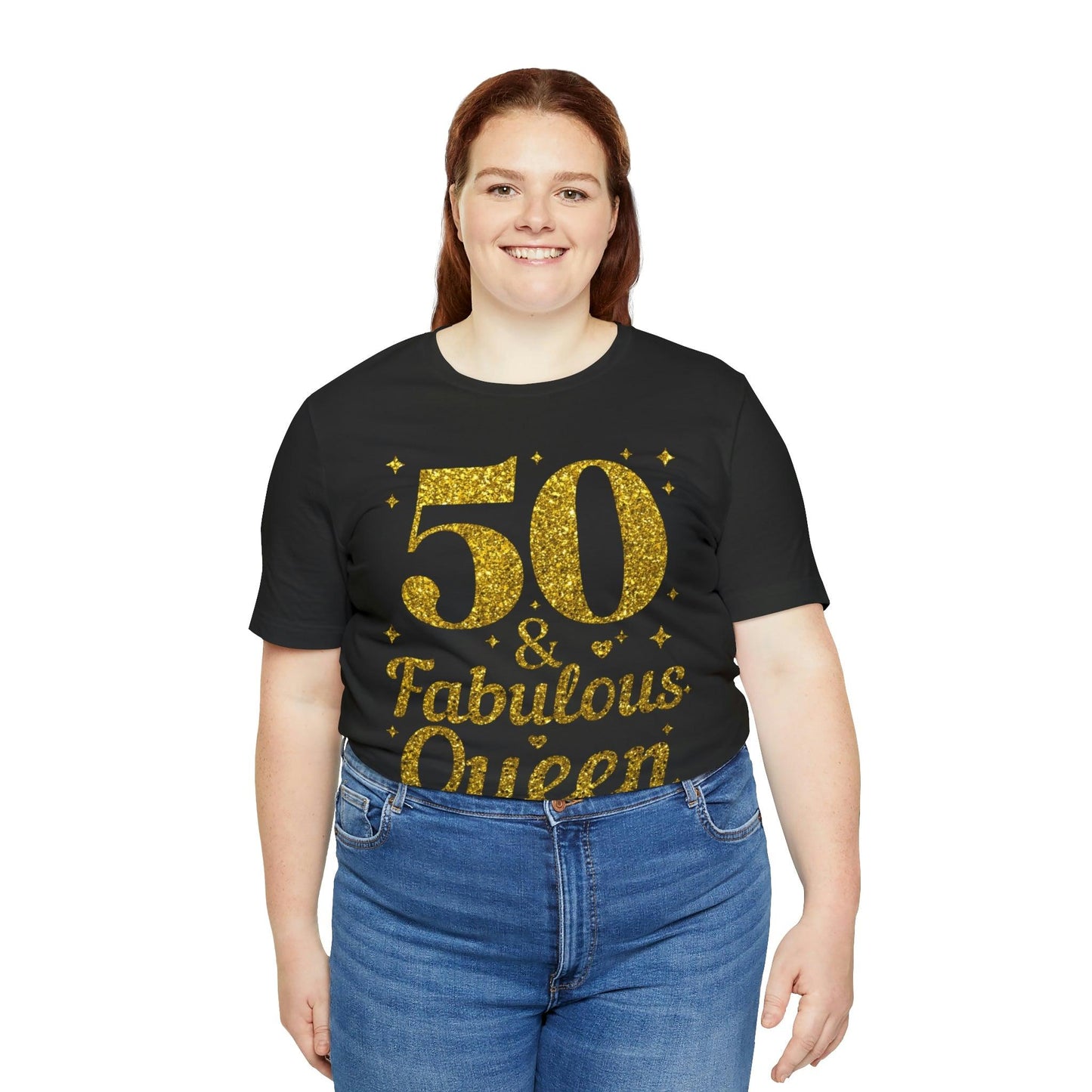 50 and Fabulous Queen shirt, Funny 50th birthday shirt, 50th birthday Tshirt, birthday queen shirt, Gift for 50th birthday, Vintage shirt, birthday gift, birthday girl shirt, mom’s birthday gift - Giftsmojo
