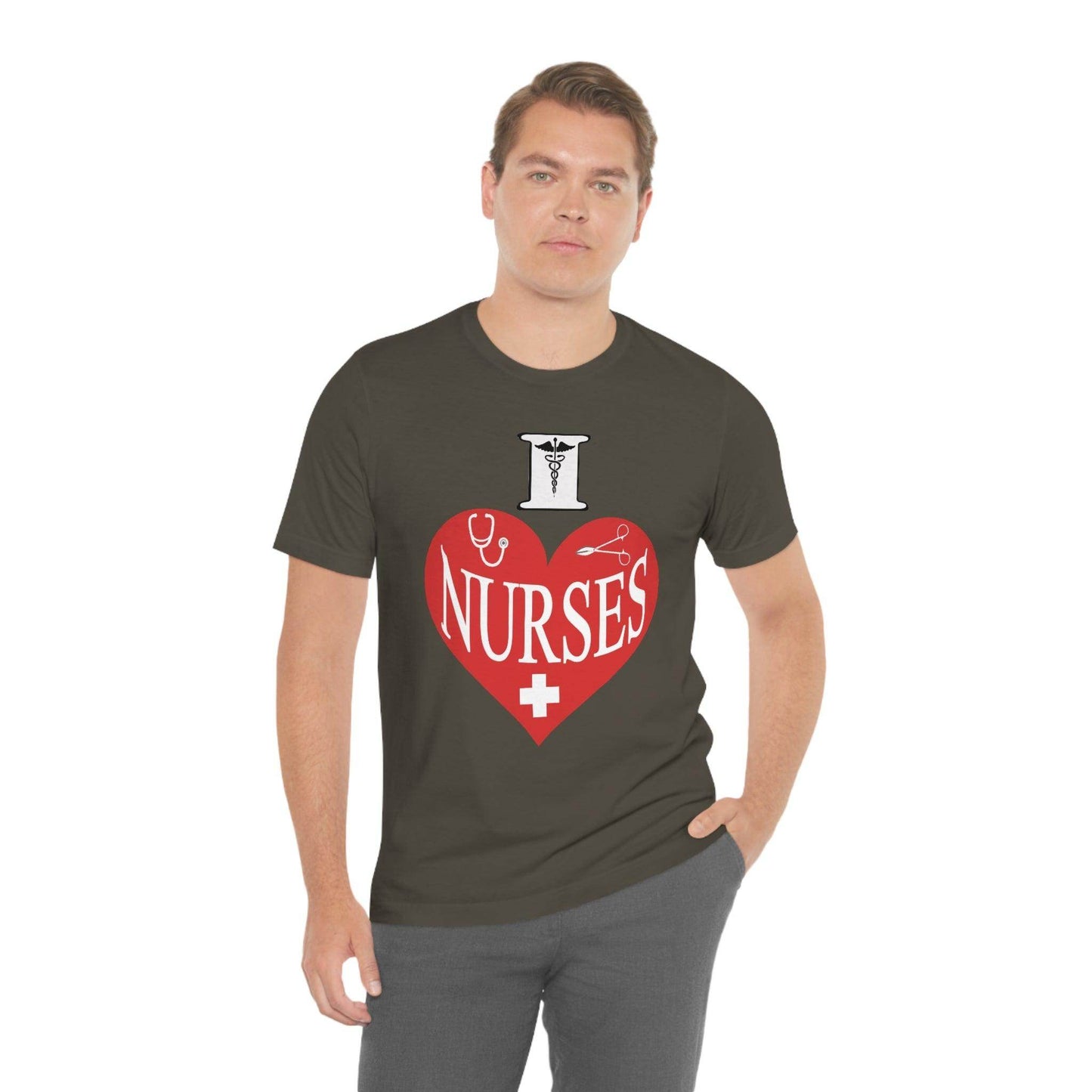 I love Nurses Tee - Giftsmojo
