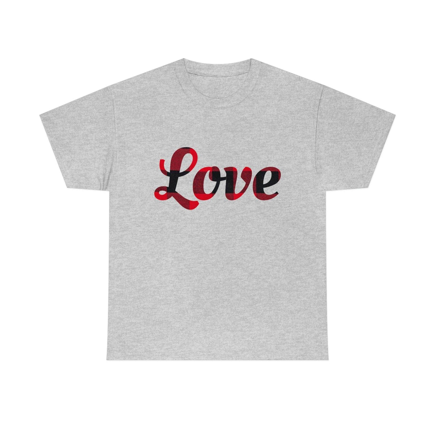 Plaid love T-Shirt - Giftsmojo