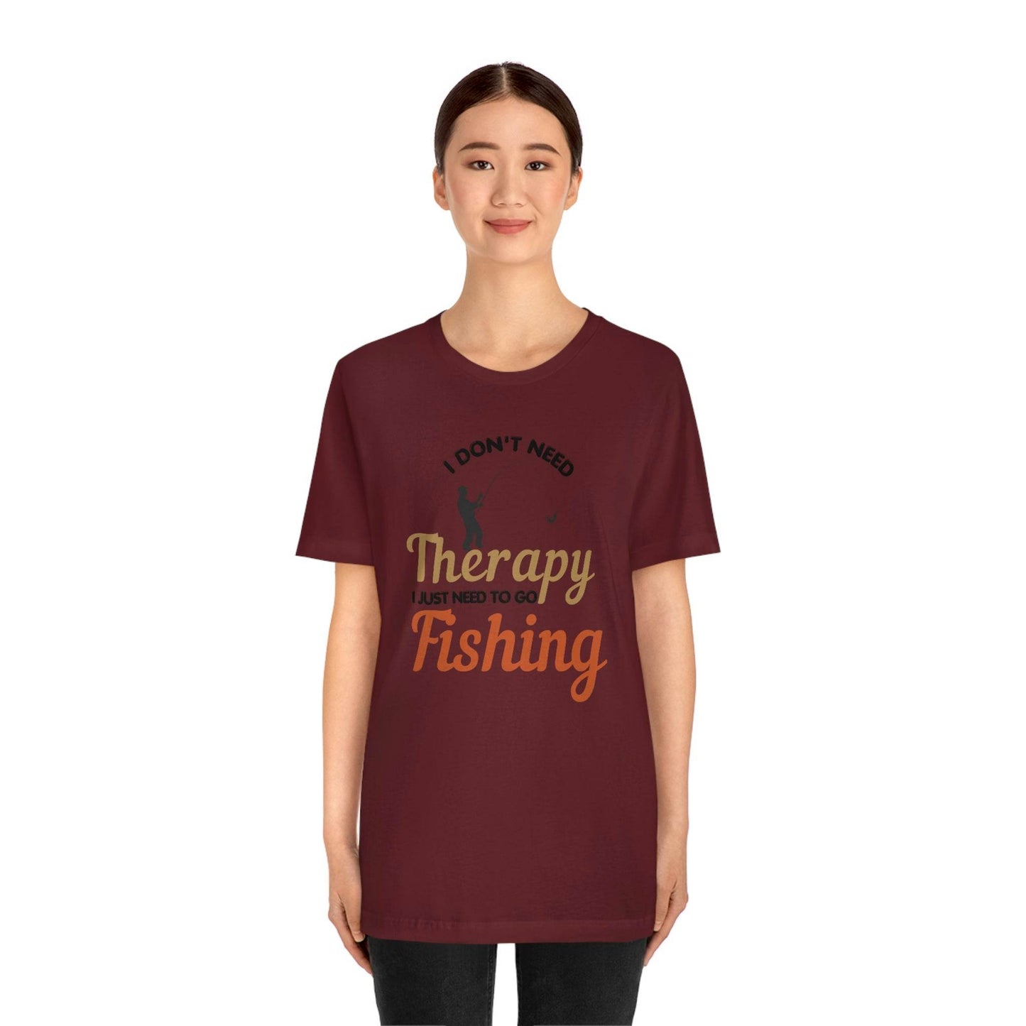 I don't need therapy I just need to go Fishing shirt, fishing shirt, dad shirt, father's day shirt, gift for Dad - Giftsmojo