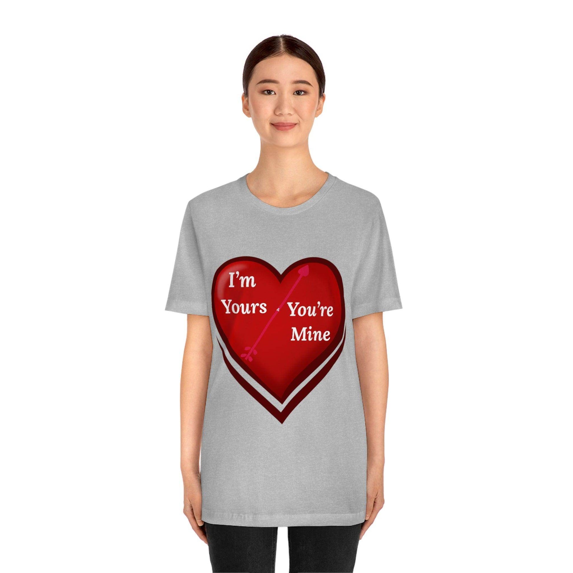 I'm Yours and You're Mine Heart Tee - Giftsmojo