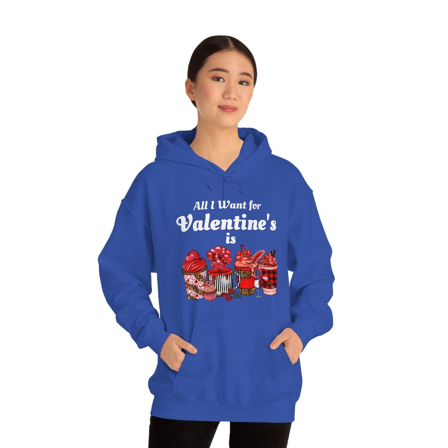 All I want for Valentine's is Coffee Hooded Sweatshirt