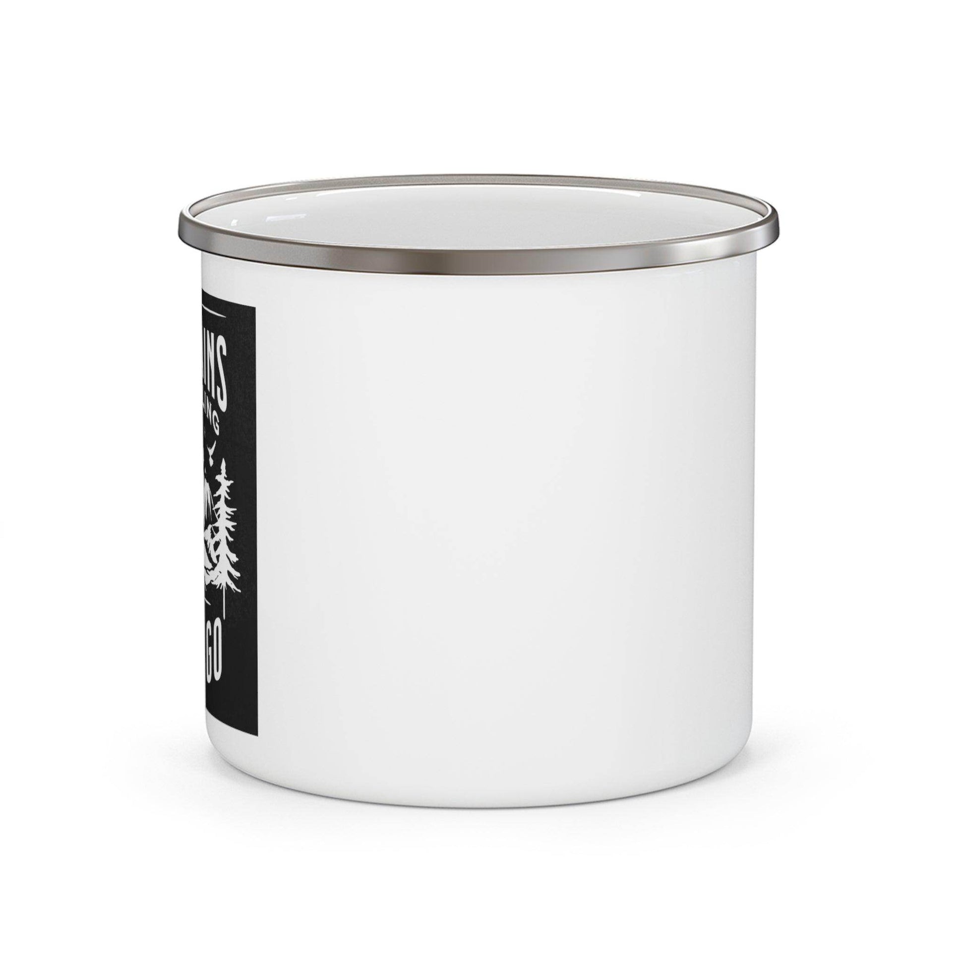 Enamel Camping Mug, Camping gift, Gift for dad, Father's day gift, Dad Mug - Giftsmojo