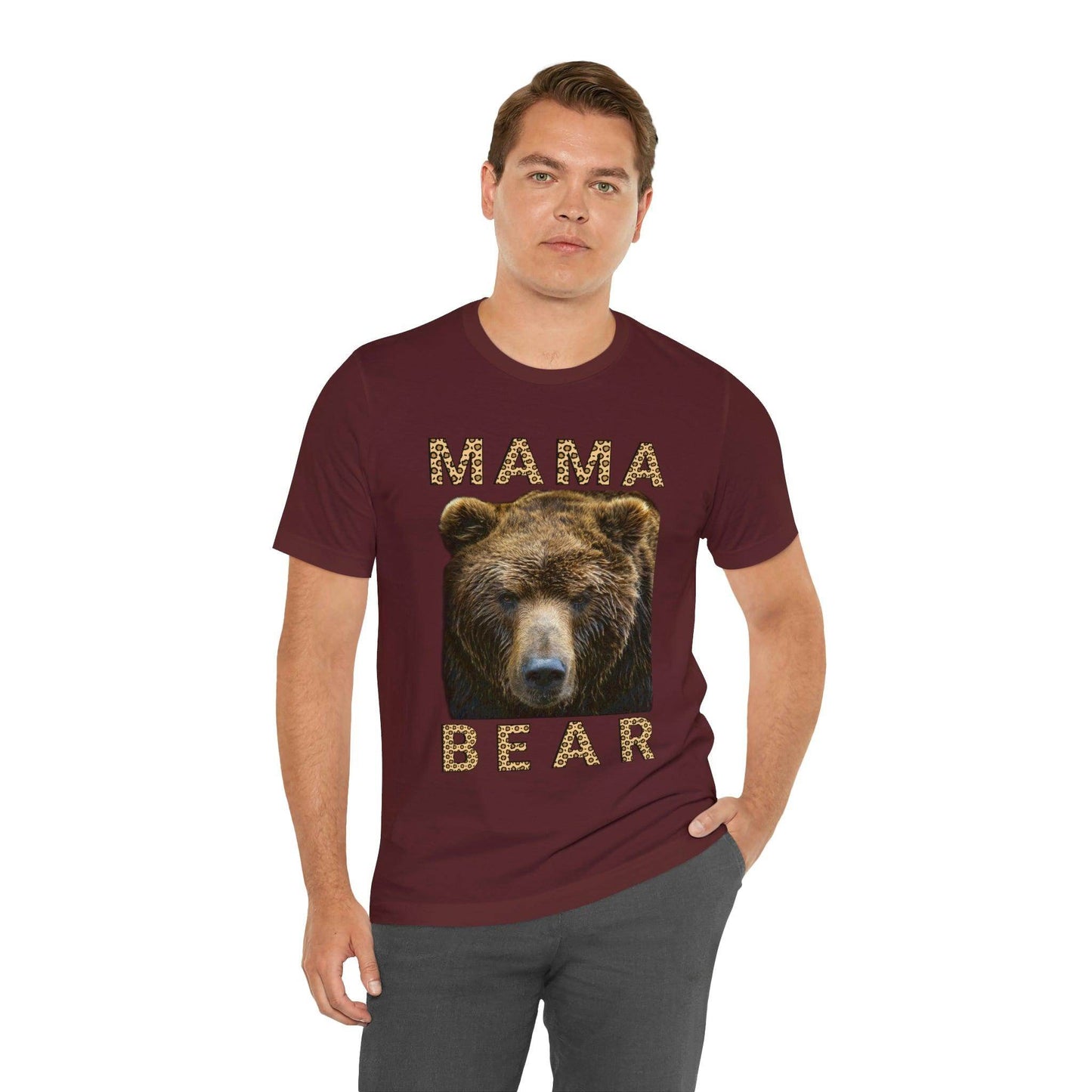Mothers day shirt | Leopard Print Mama Bear Shirt | Mama Bear Tshirt, Funny mom shirt | best mom shirt | Momma Bear, Mama Bear Gift, Animal Nature Lover Shirt - Giftsmojo