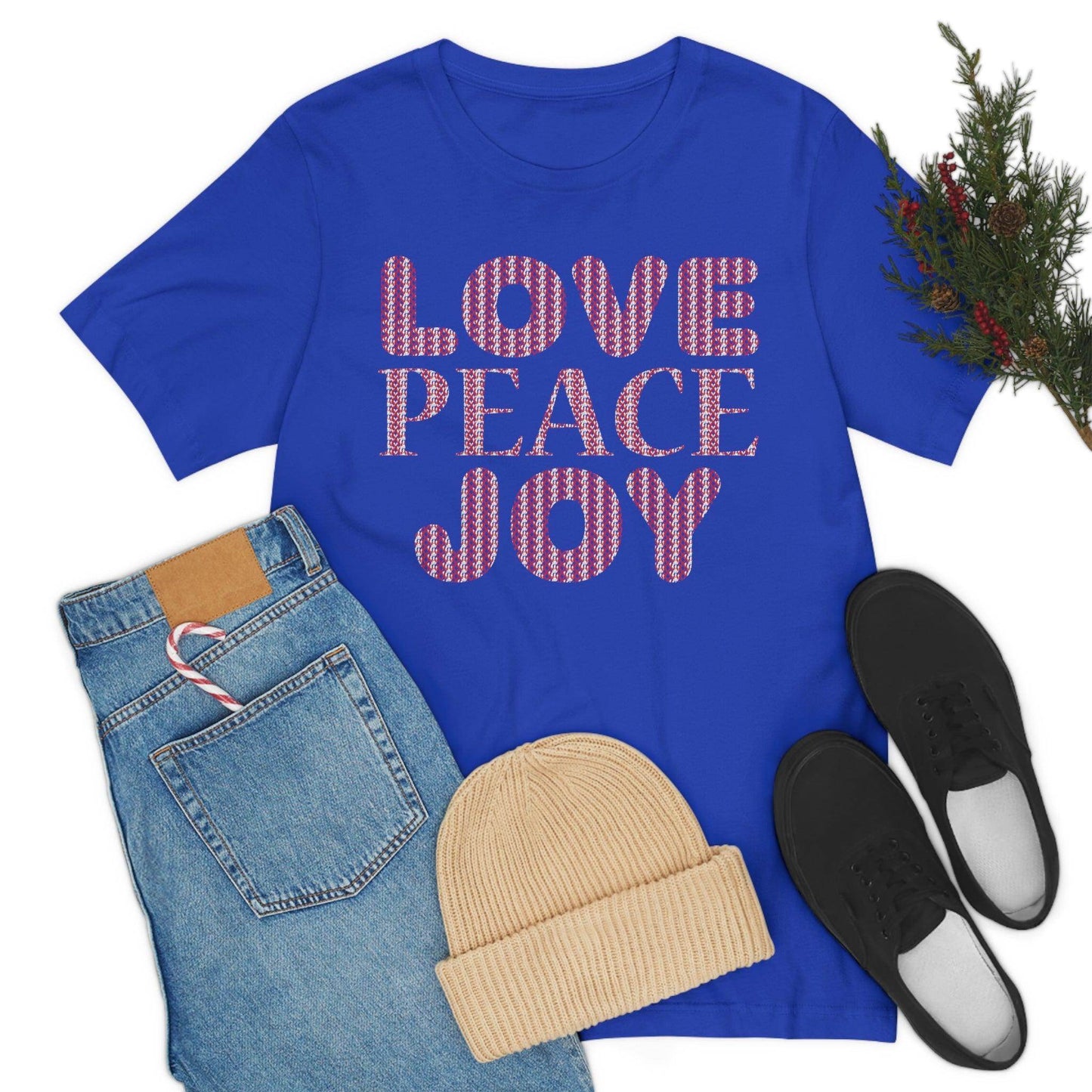love peace joy Tee - Giftsmojo
