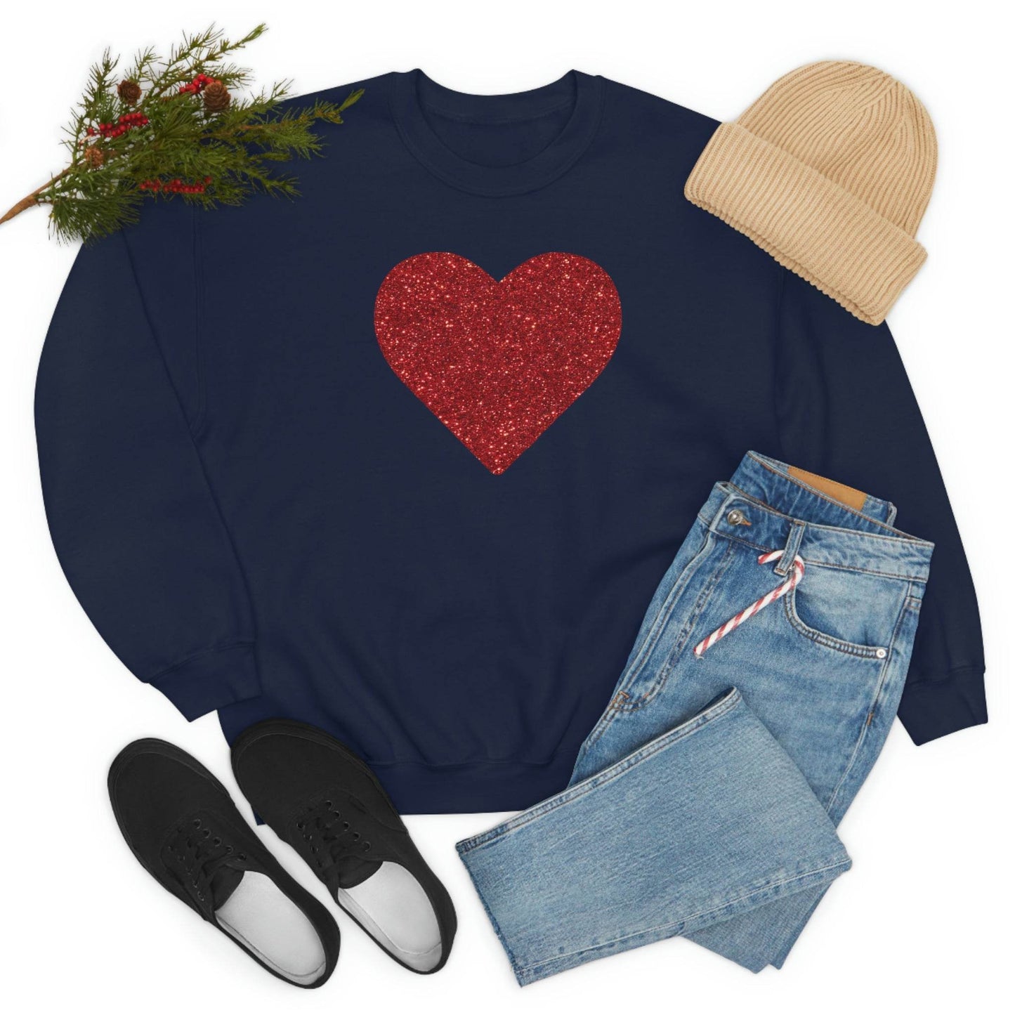 Heart Sweatshirt Love sweatshirt Love Shirt Cute Love Shirt with Heart Valentine sweatshirt - Matching Love shirt Girlfriend gift Boyfriend - Giftsmojo