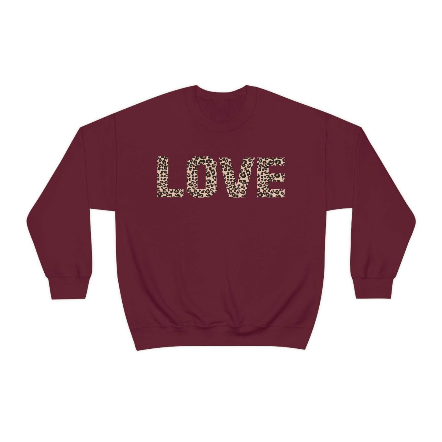 Leopard print love Sweatshirt - Giftsmojo