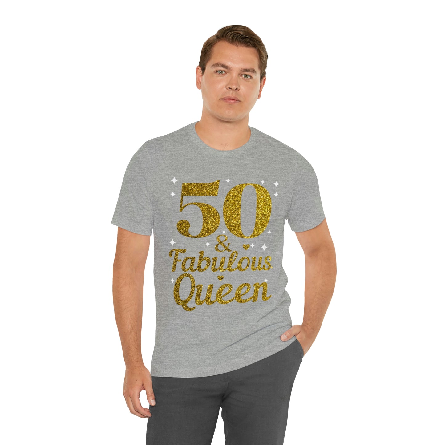 Funny 50th birthday shirt, 50th birthday Tshirt, 50 and fabulous Queen, birthday queen shirt, Gift for 50th birthday, Vintage shirt, birthday gift, birthday girl shirt, mom’s birthday gift, mom gift, wife gift,