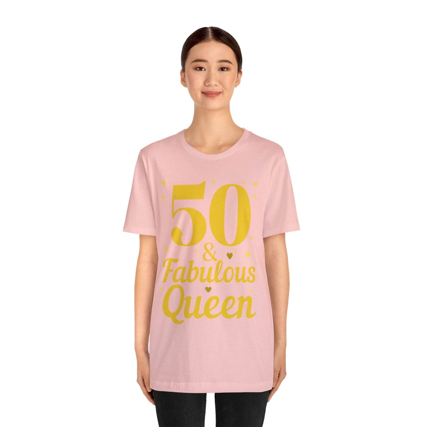 50 and Fabulous Queen shirt, Funny 50th birthday shirt - Giftsmojo