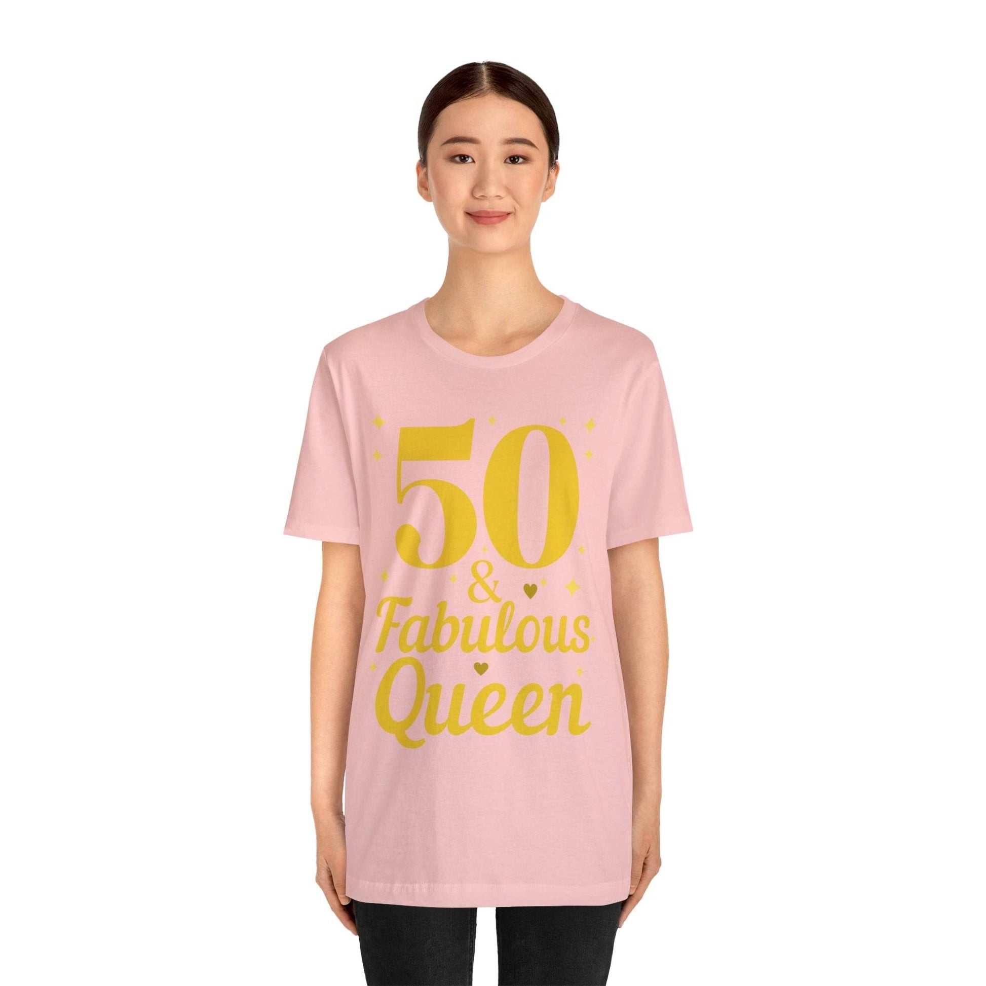 50 and Fabulous Queen shirt, Funny 50th birthday shirt - Giftsmojo