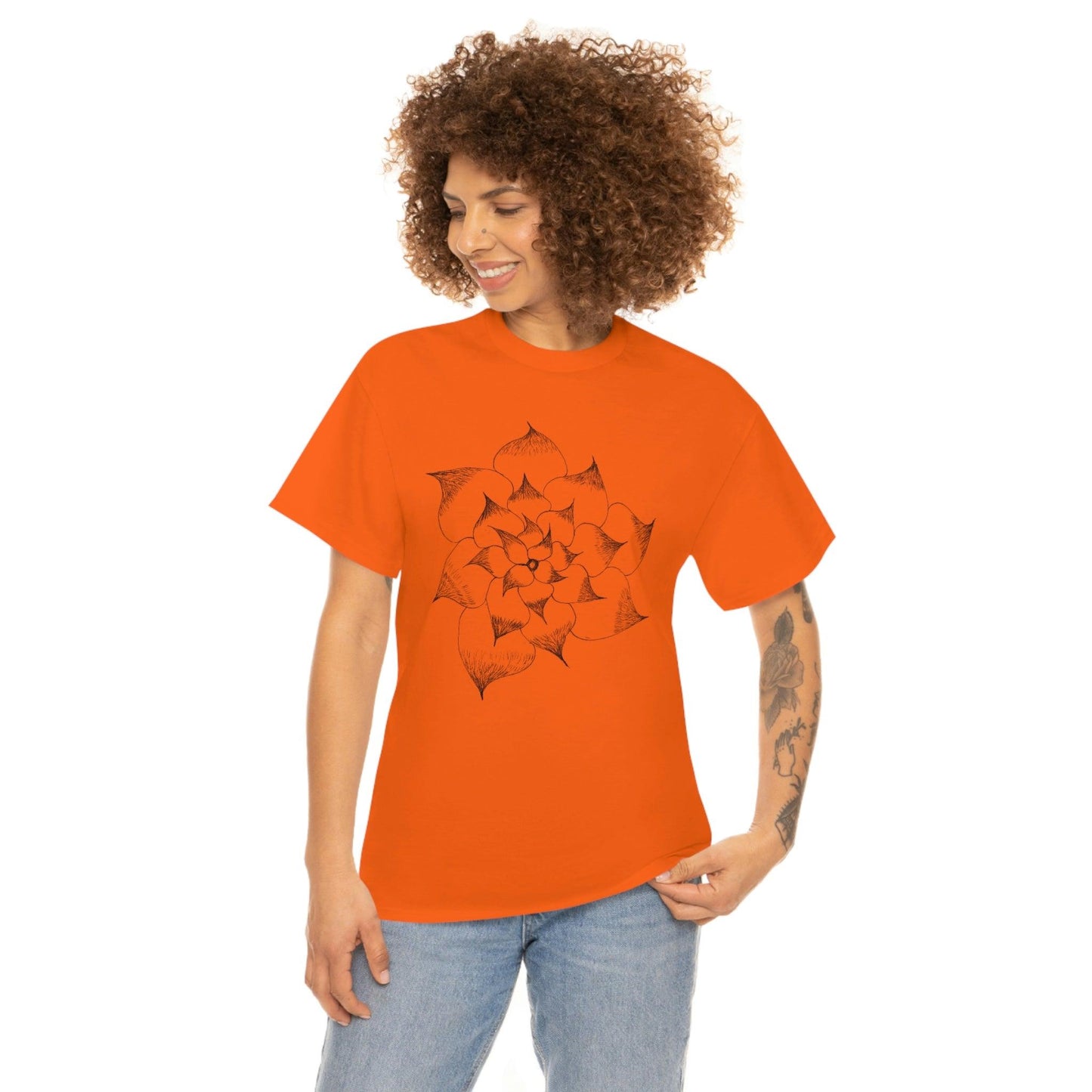 Flower Tee, custom designed tee, flower t-shirt, floral graphic tee - Giftsmojo