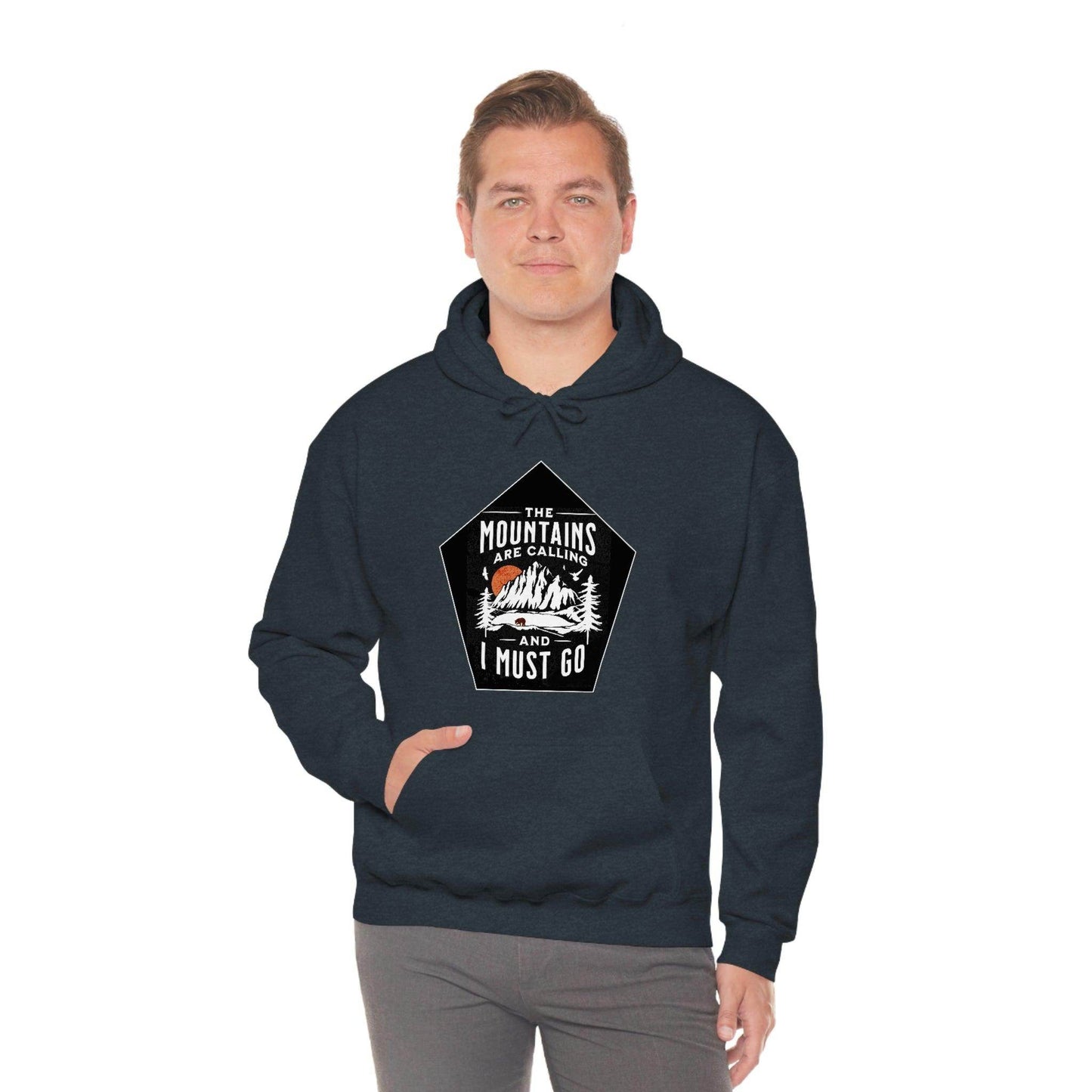 The Mountains are Calling and I Must Go, Hooded Sweatshirt - Giftsmojo