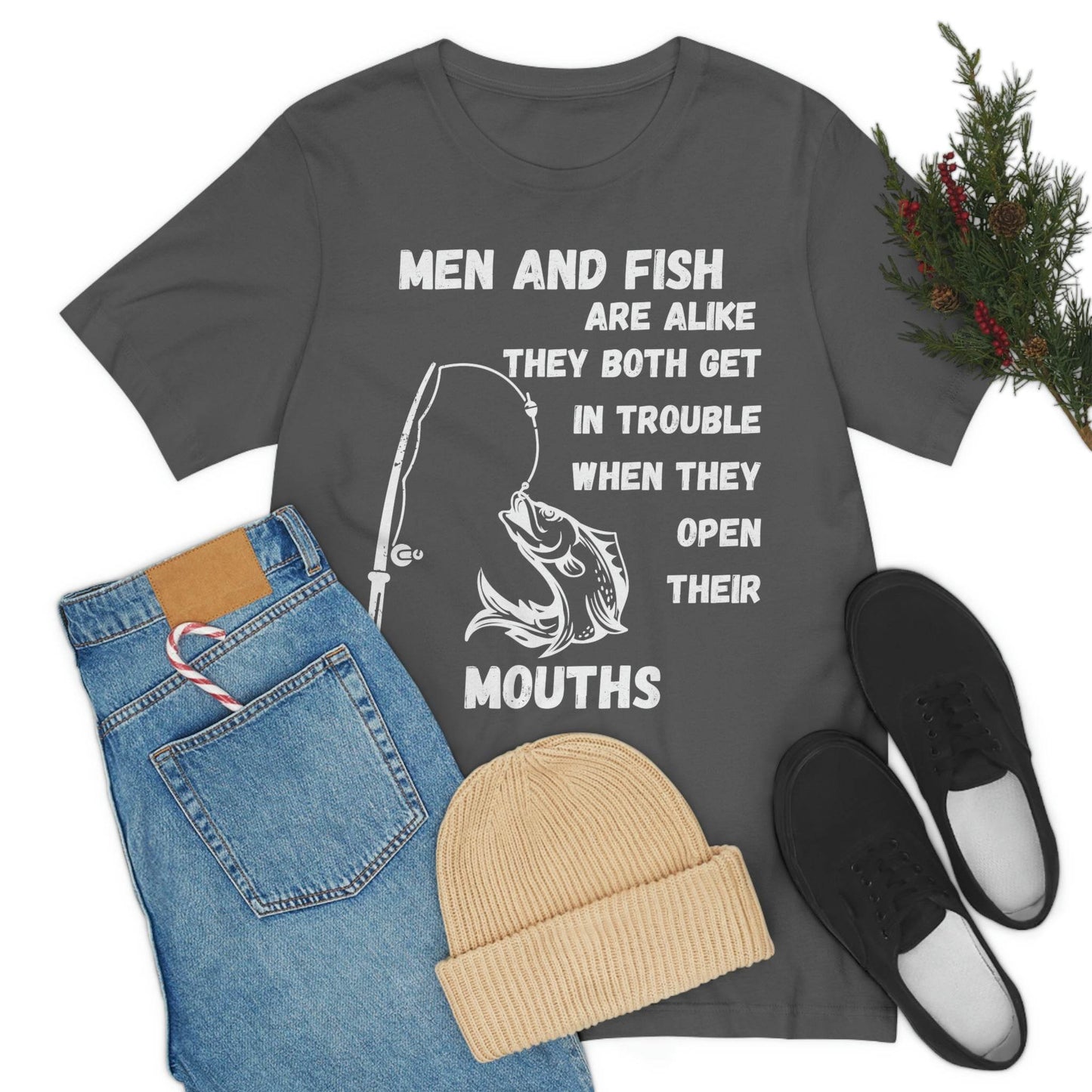 Men and Fish are Alike - Funny fishing shirt - Giftsmojo