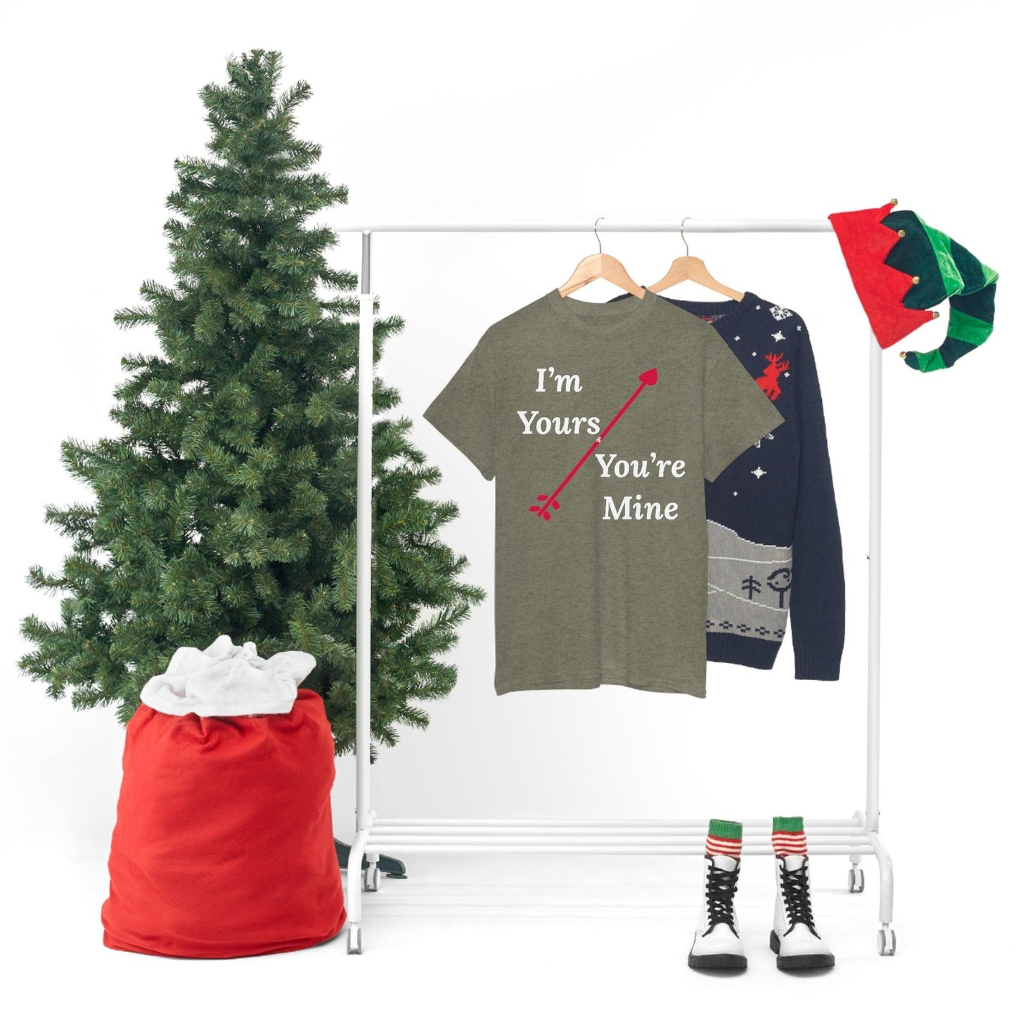 I'm Yours and You're Mine Cotton Tee - Giftsmojo