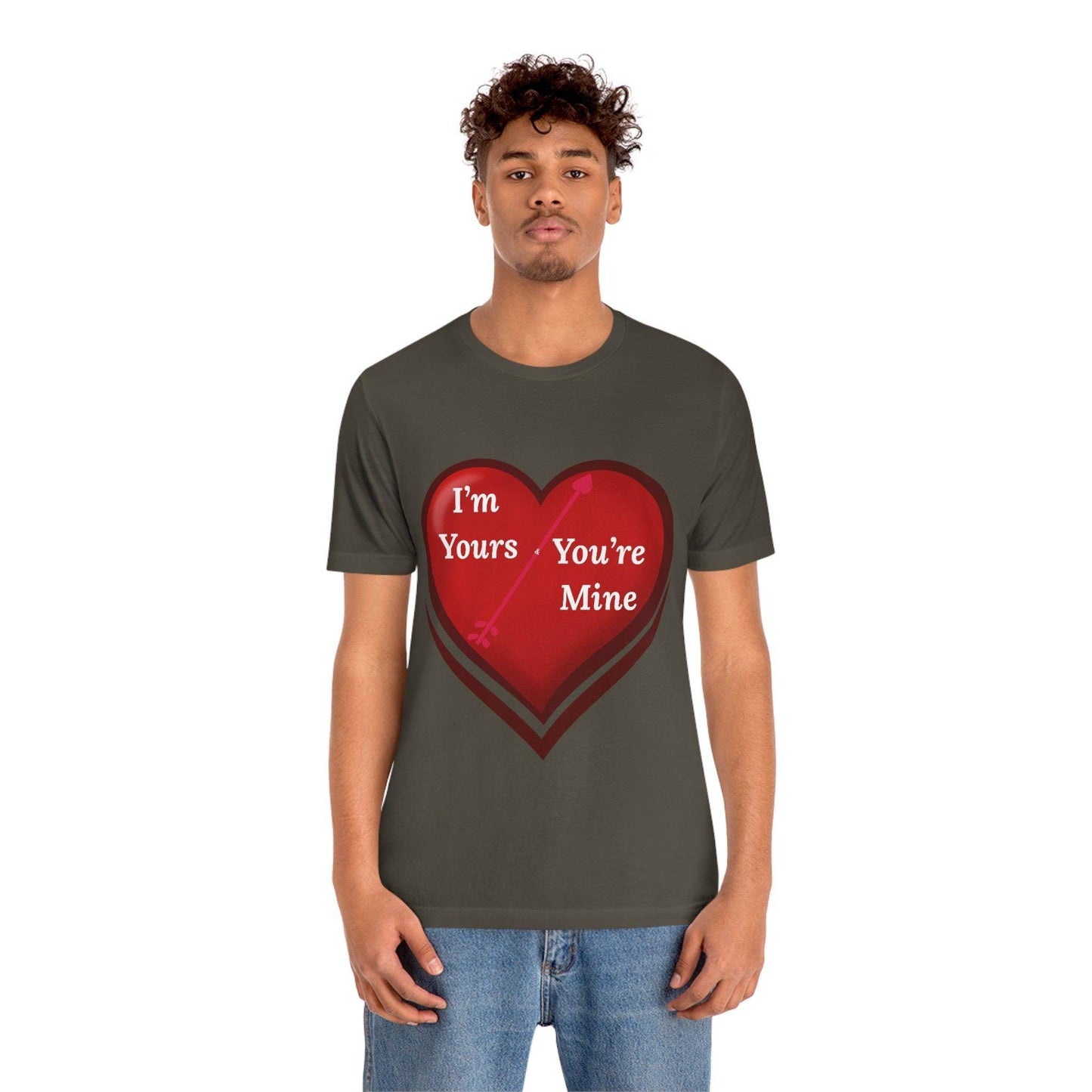 I'm Yours and You're Mine Heart Tee - Giftsmojo