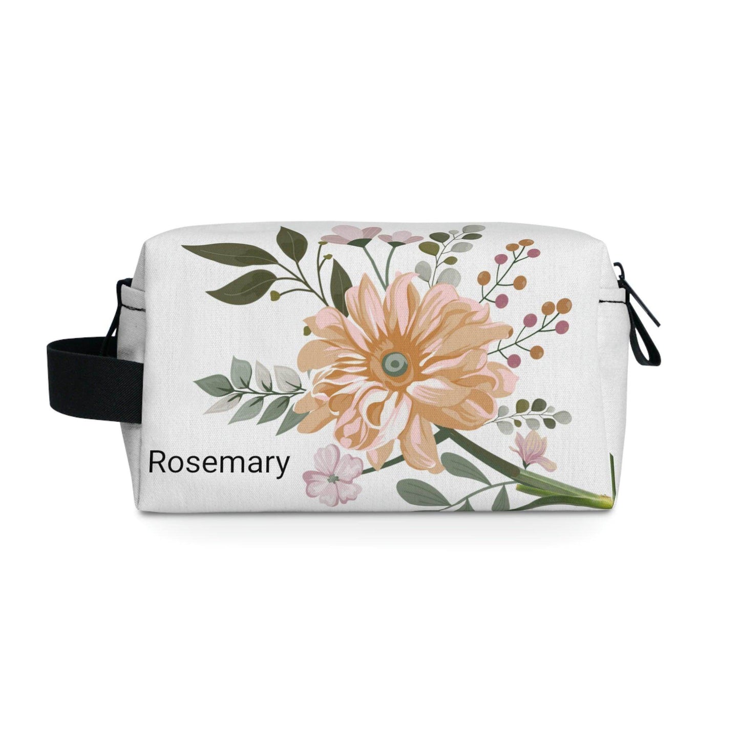 Personalized Makeup Bags | Cosmetic Bags | Floral Makeup Bag | flower makeup bag | Cosmetic Bag | floral Toiletry Bag | makeup pouch | bridal party bags, - Giftsmojo