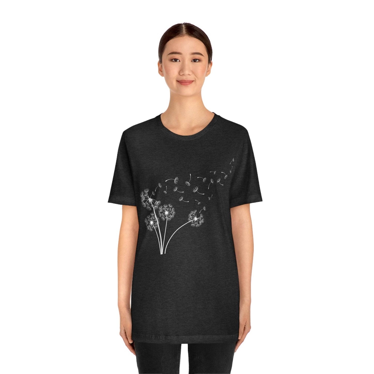 Dandelion Shirt, Boho Windflower Shirt, Dandelion Shirt for Her, Windflower Tee, Meditation Gift, Yoga Shirt, Inspirational Shirt, Bday Tees - Giftsmojo
