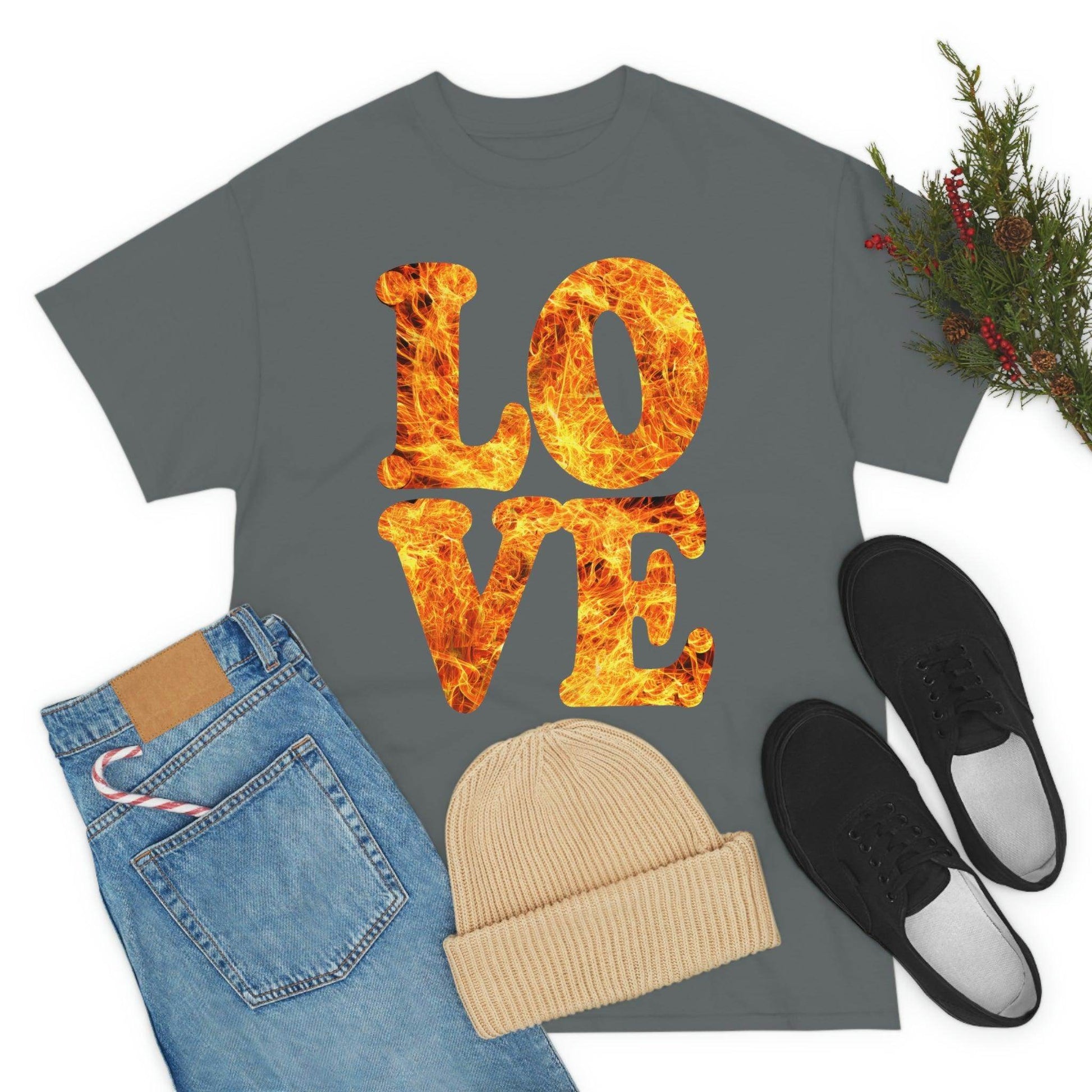 love fire big Tee - Giftsmojo