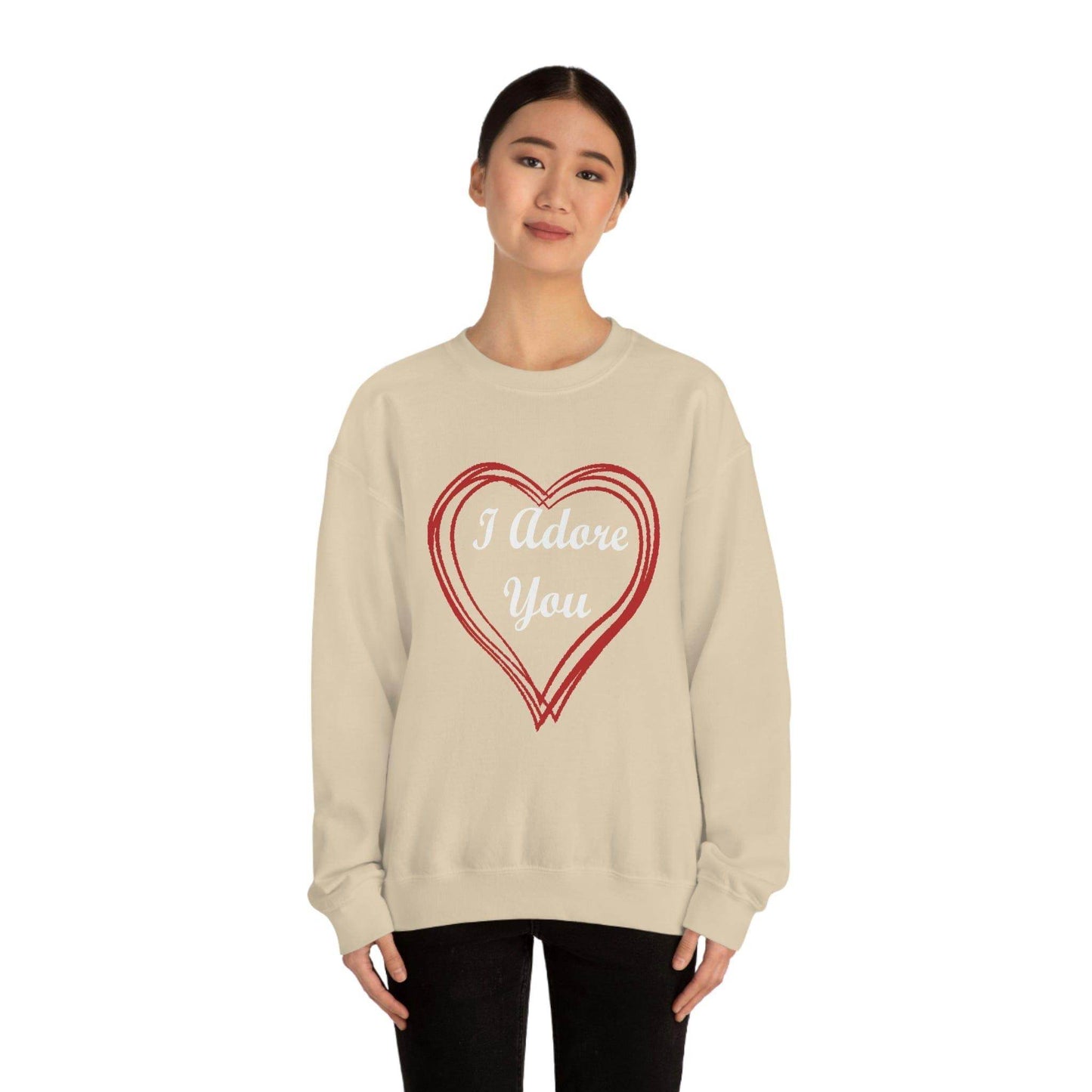I Adore You Crewneck Sweatshirt - Giftsmojo