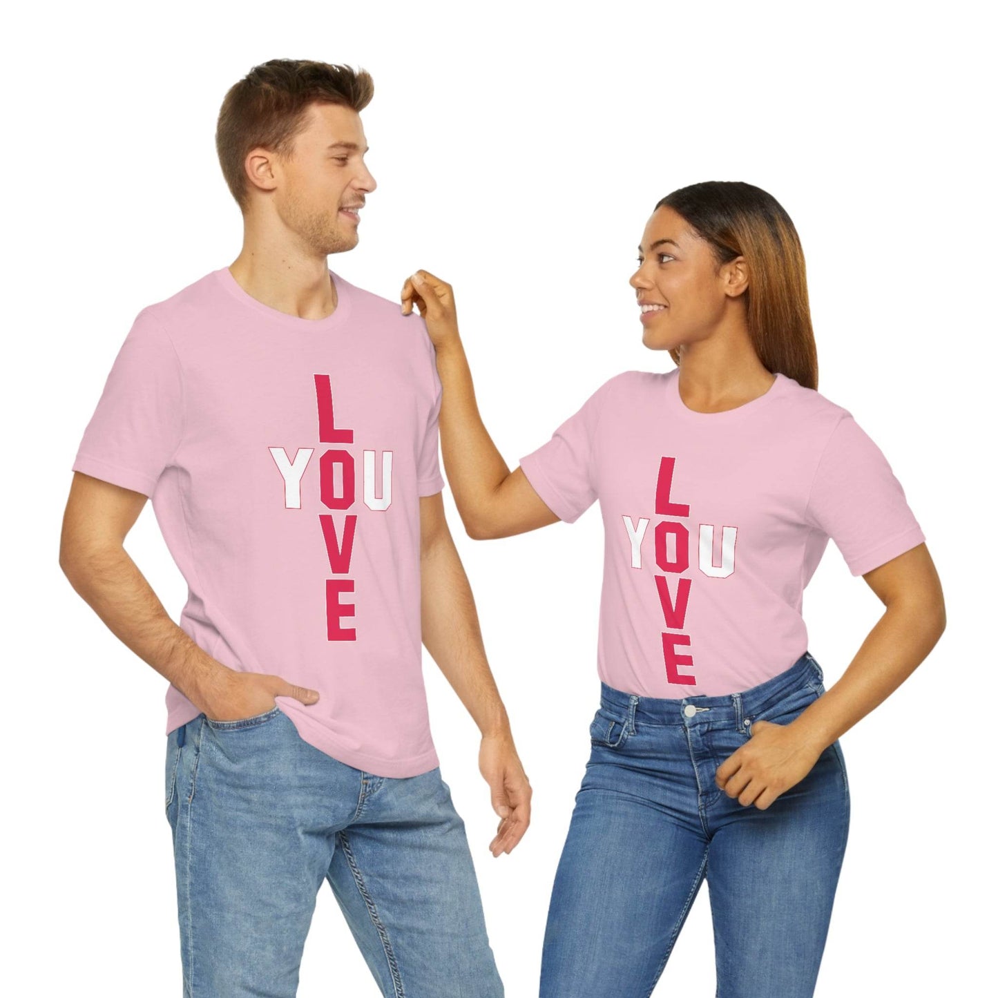 T-shape Love you Tee - Giftsmojo