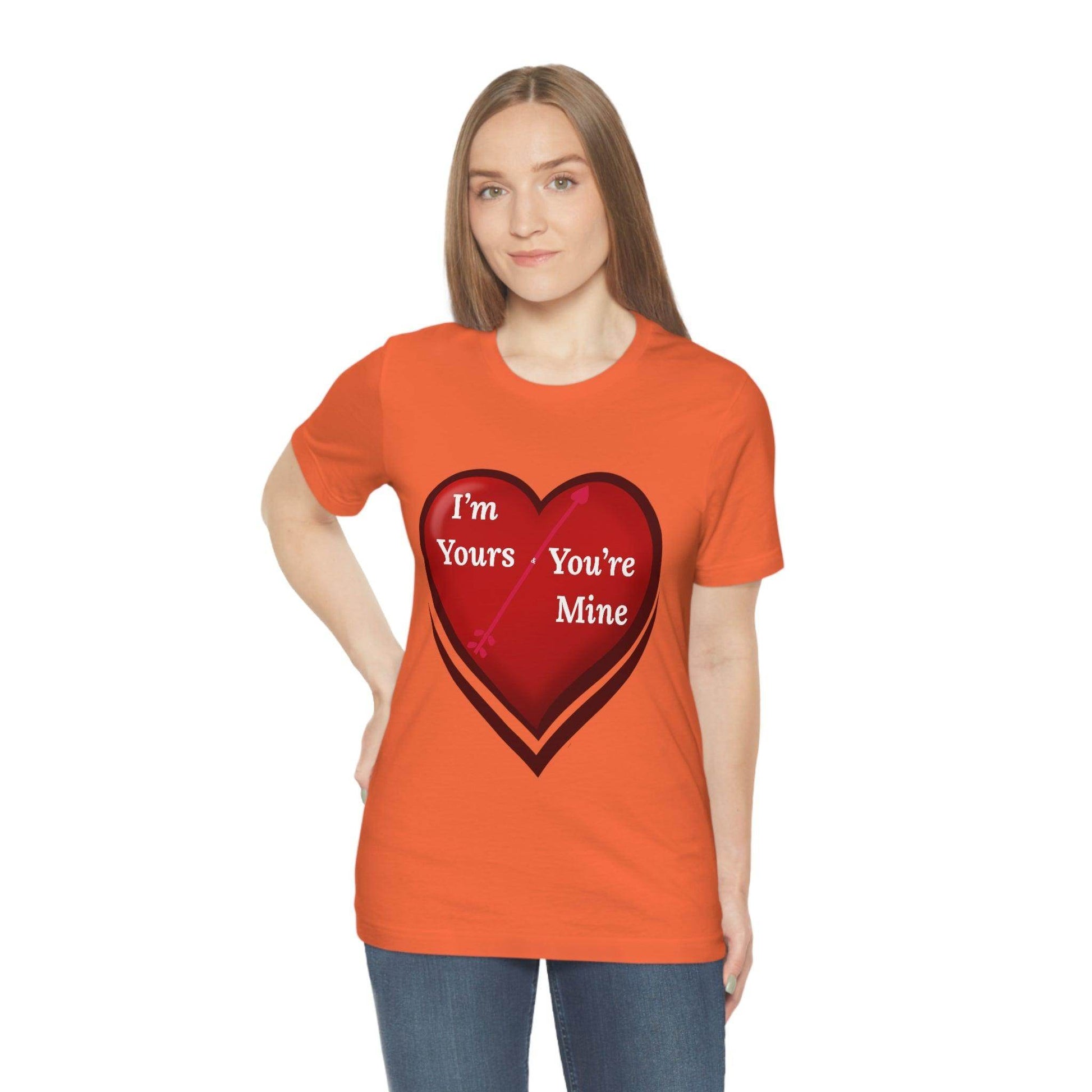 I'm Yours and You're Mine Heart Tee - Giftsmojo