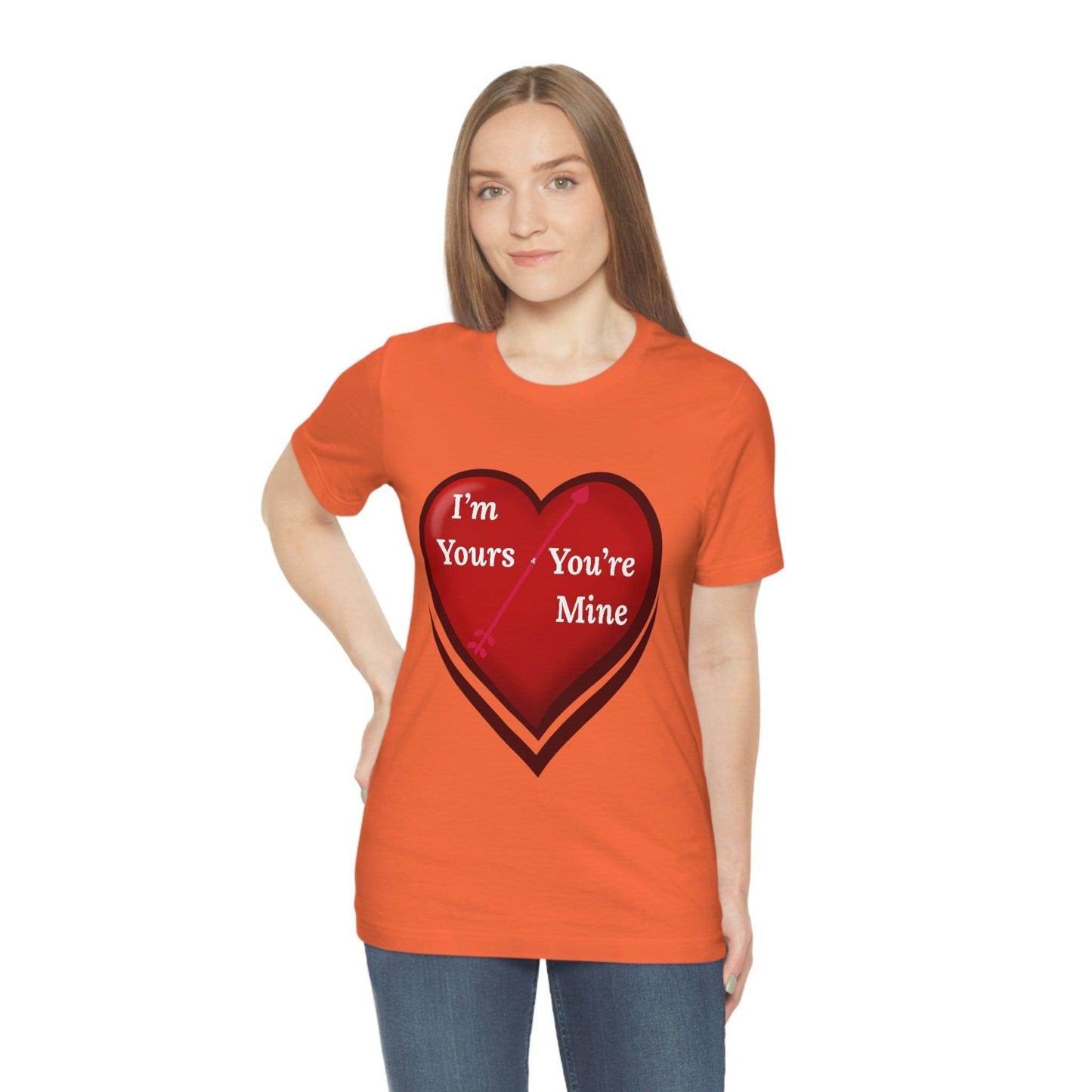I'm Yours and You're Mine Heart Tee - Giftsmojo