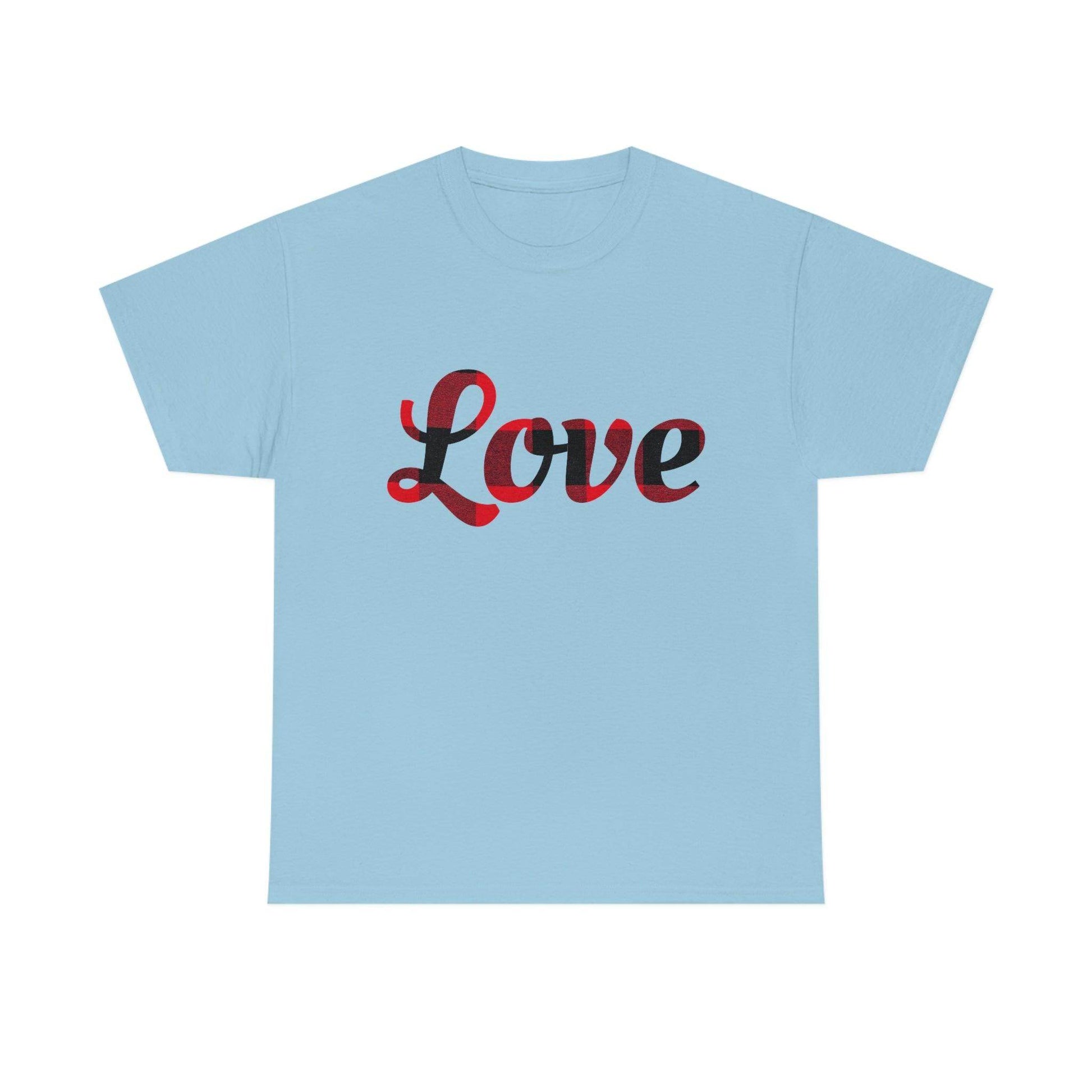 Plaid love T-Shirt - Giftsmojo