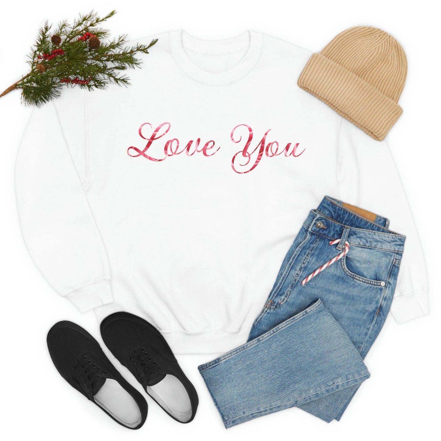 Love You Sweatshirt, love shirt, wedding gift, engagement gift, anniversary gift, couple shirt, matching shirt - Giftsmojo