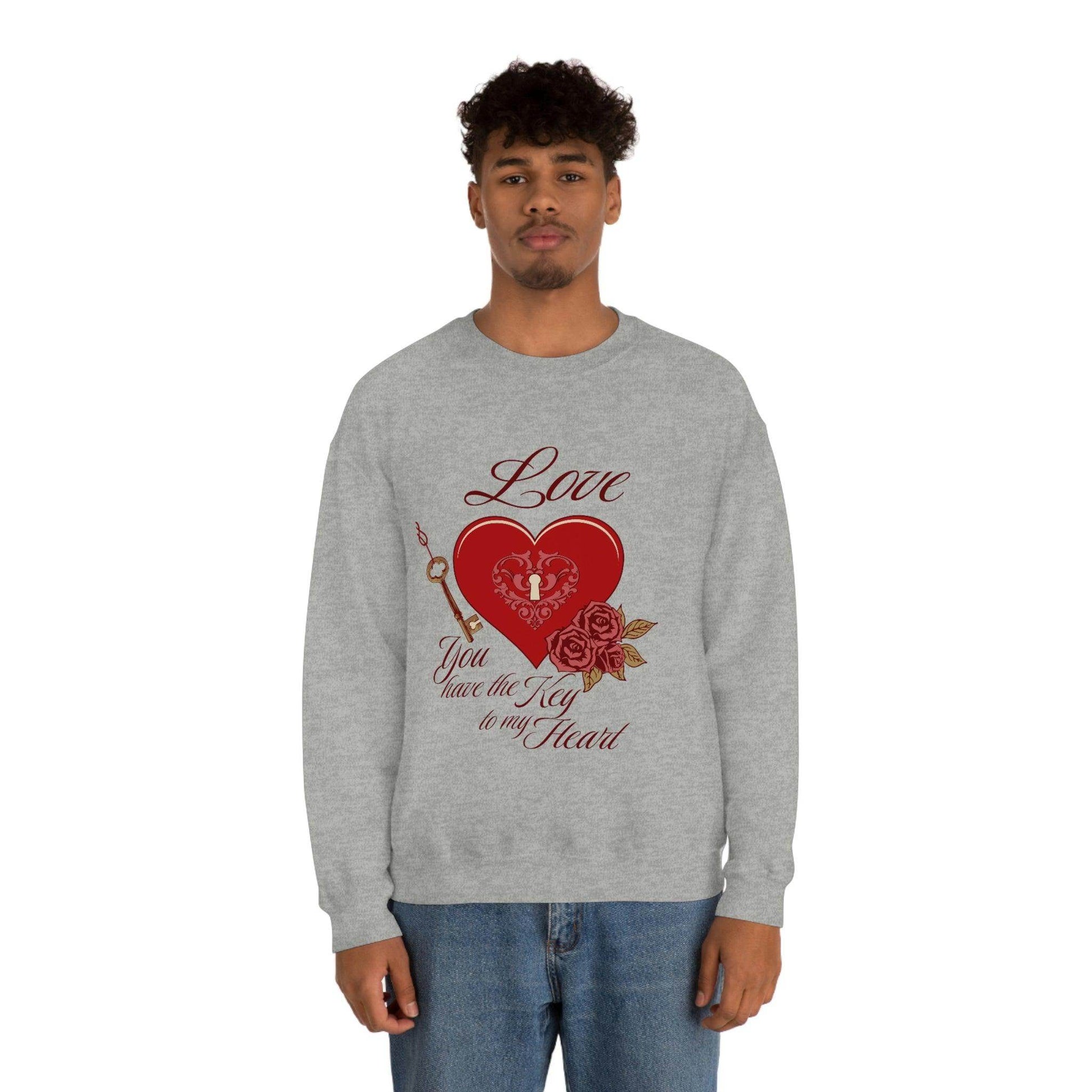 Love you have the key to my heart Sweatshirt - Giftsmojo