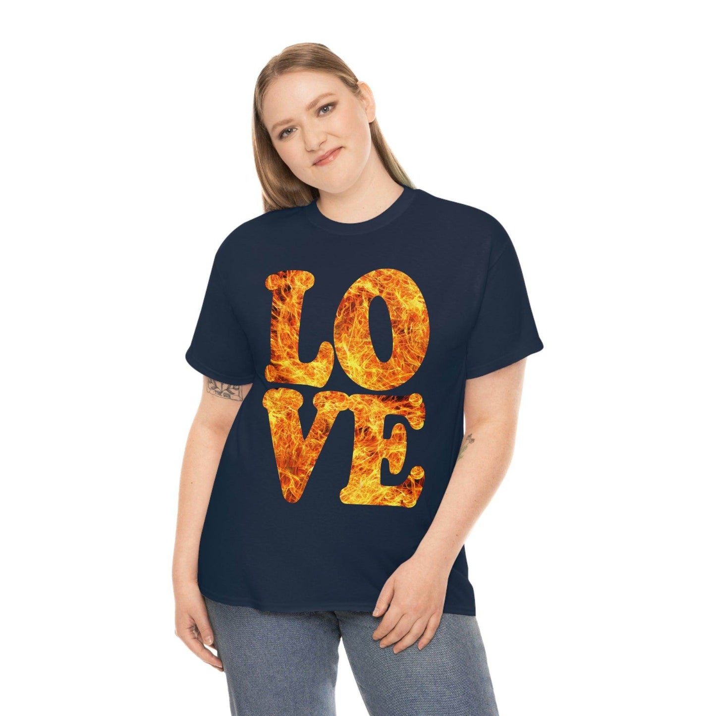 love fire big Tee - Giftsmojo