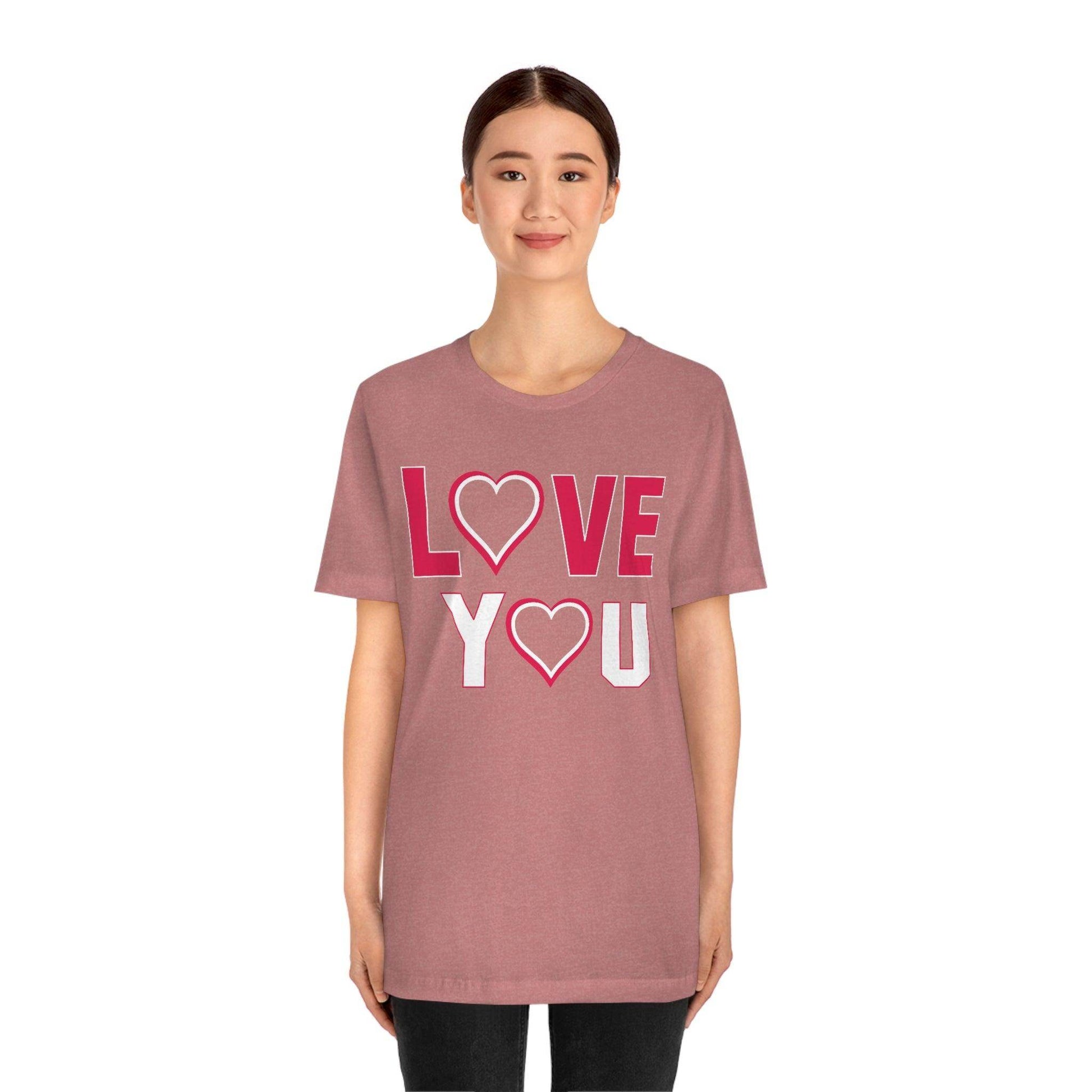 love you heart Tee - Giftsmojo